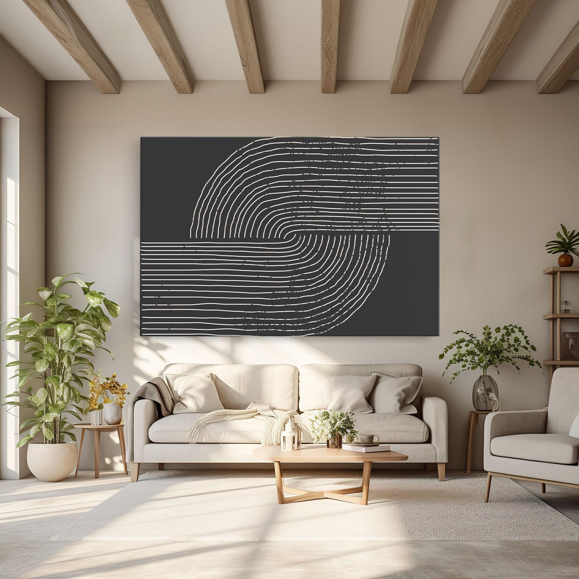 Vászonkép Minimalist Circle mockup 6