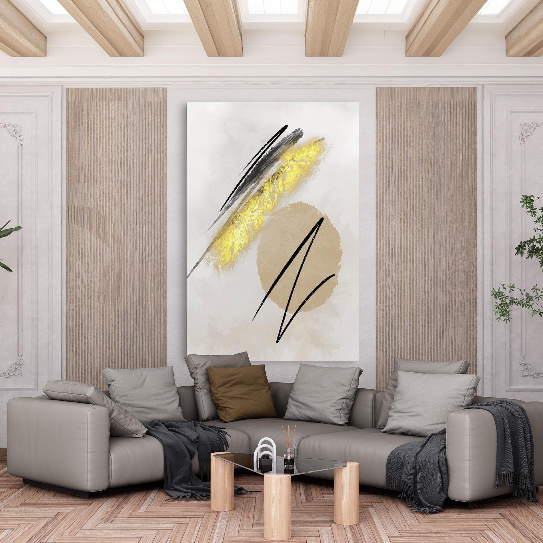 Vászonkép Gold Brush mockup 6