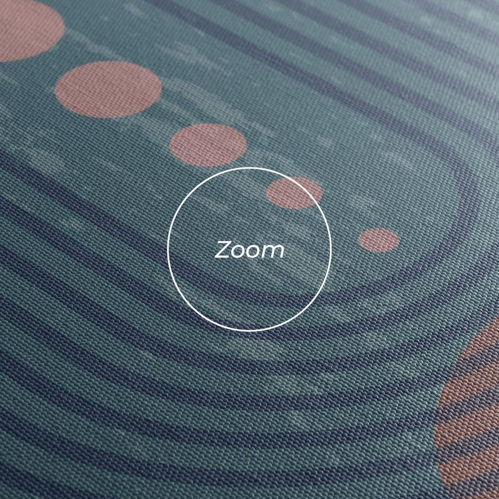 Vászonkép Pink Circle On Blue mockup 3