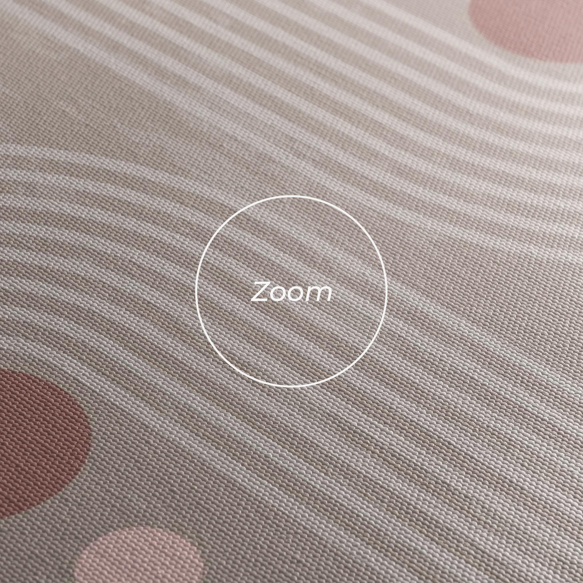 Vászonkép Pink Circle On Cream mockup 3
