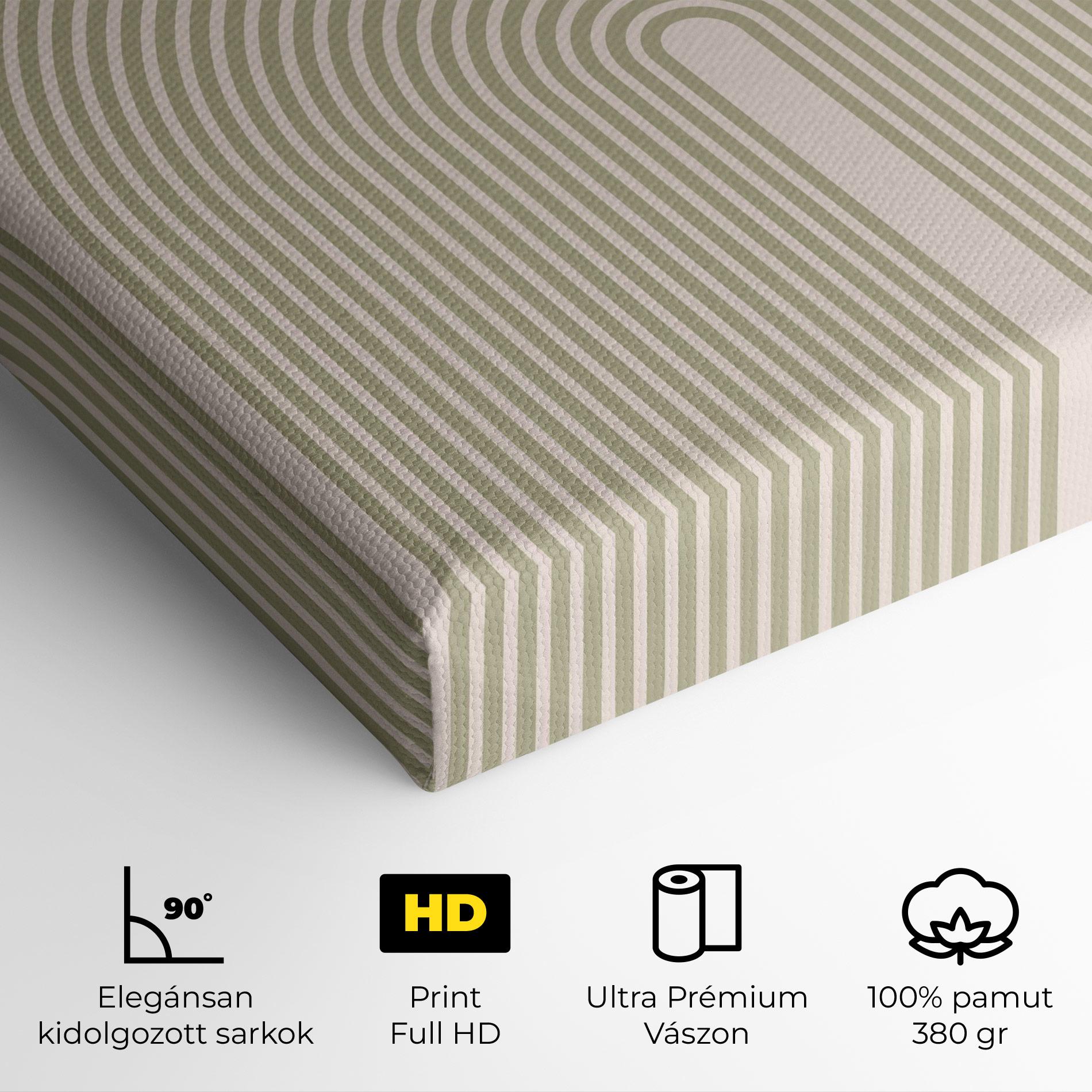 Vászonkép Green Circle Lines mockup 4