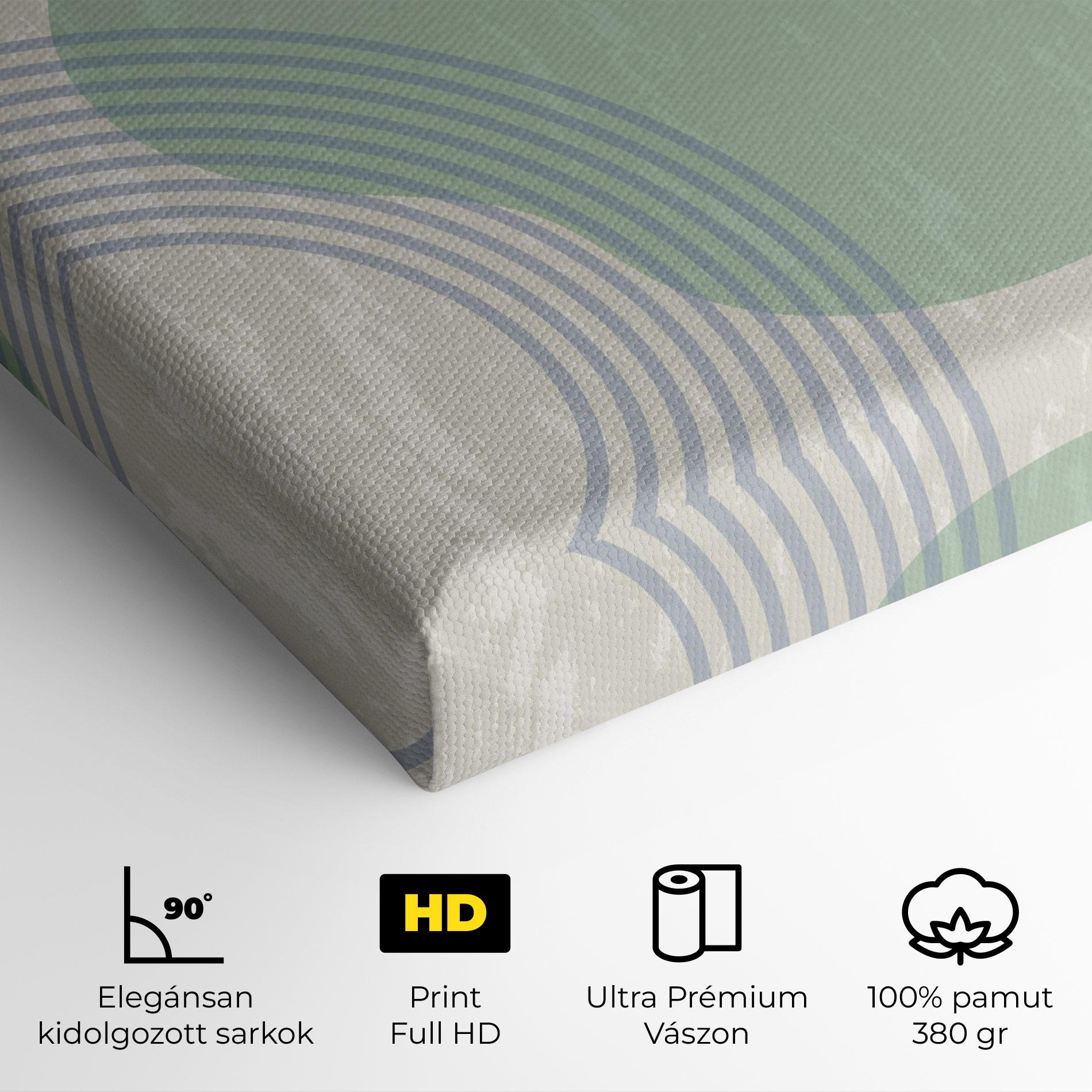 Vászonkép Green Pink Shapes mockup 4