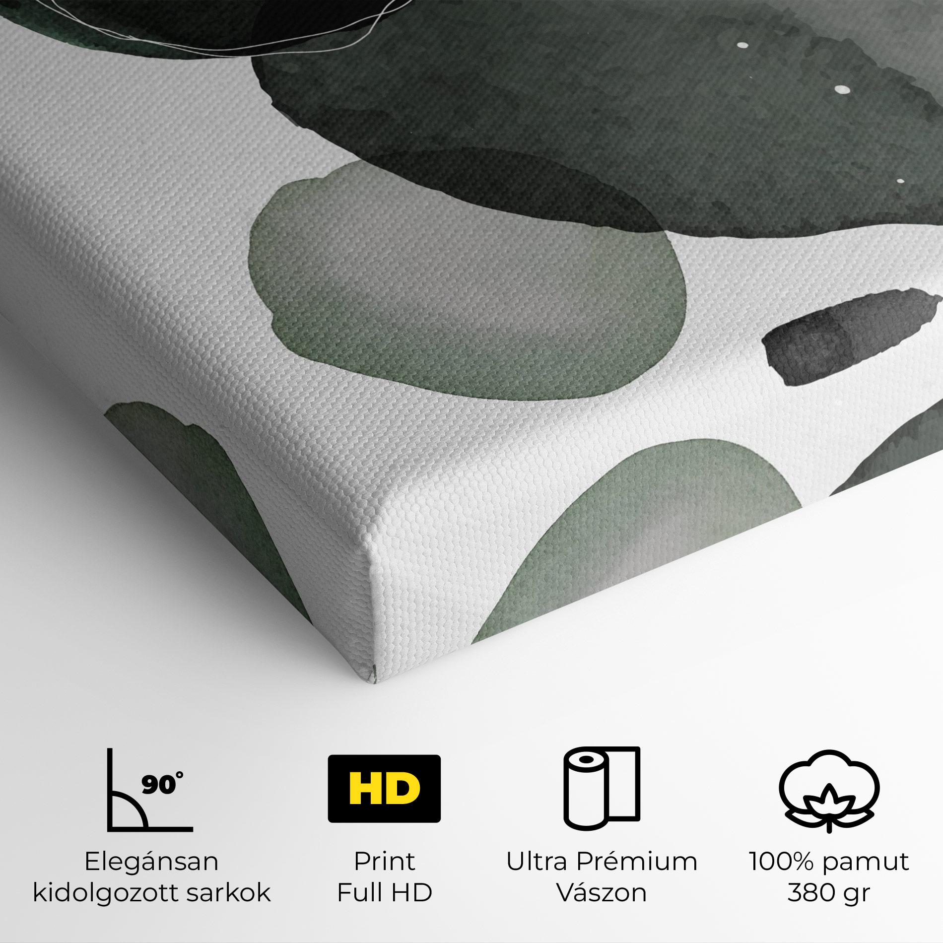 Vászonkép Green Watercolor mockup 4