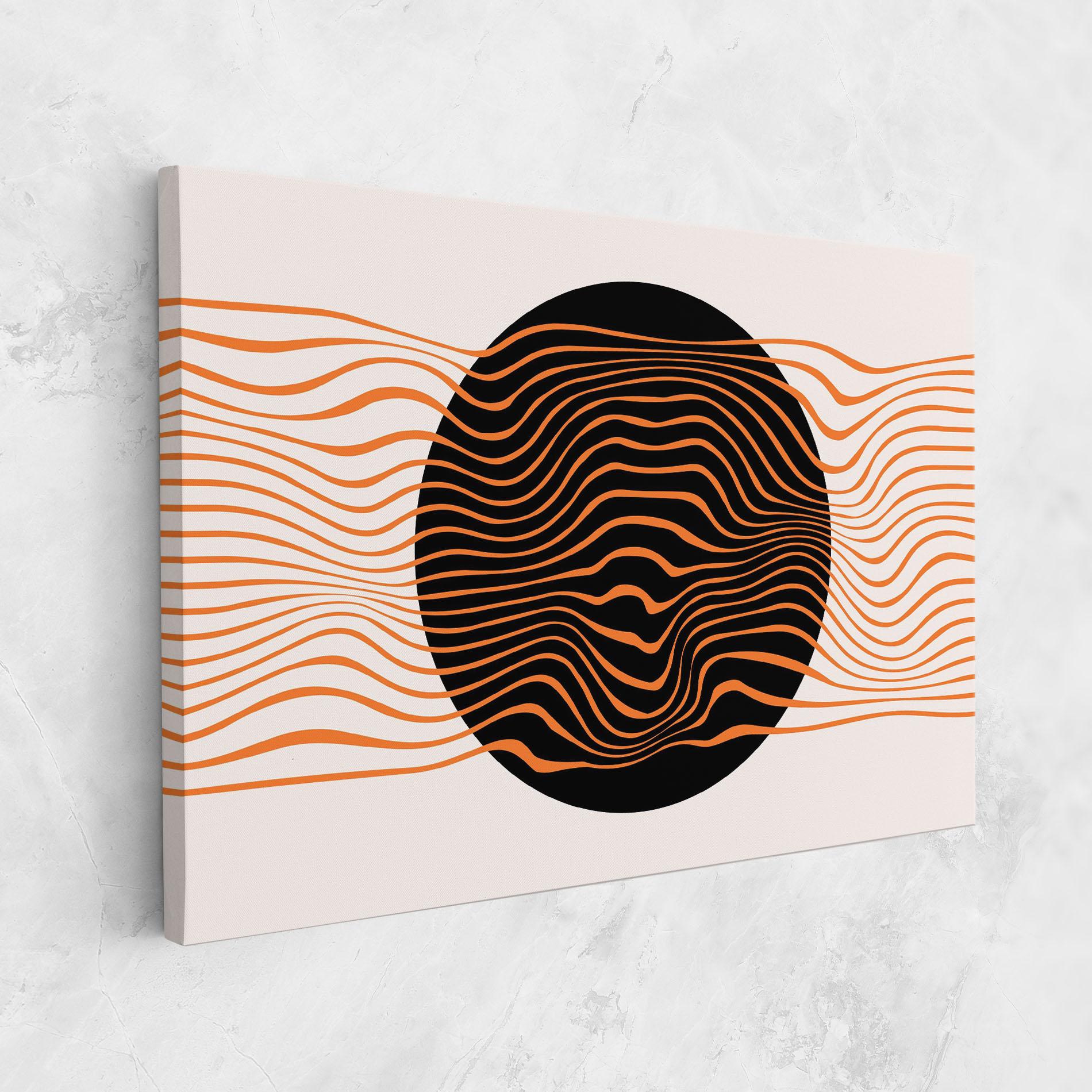 Vászonkép Black Circle mockup 1