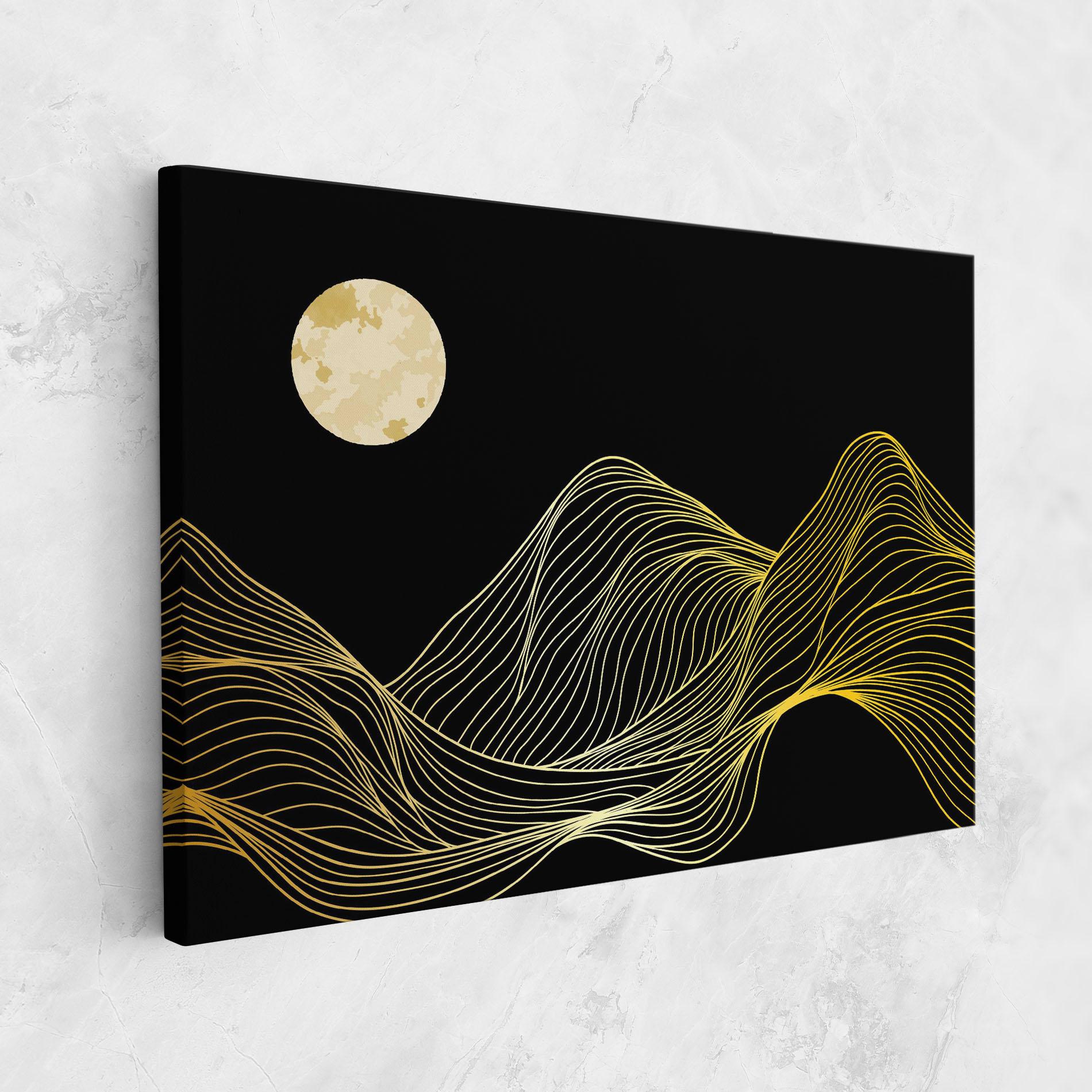 Vászonkép Gold Moon mockup 1