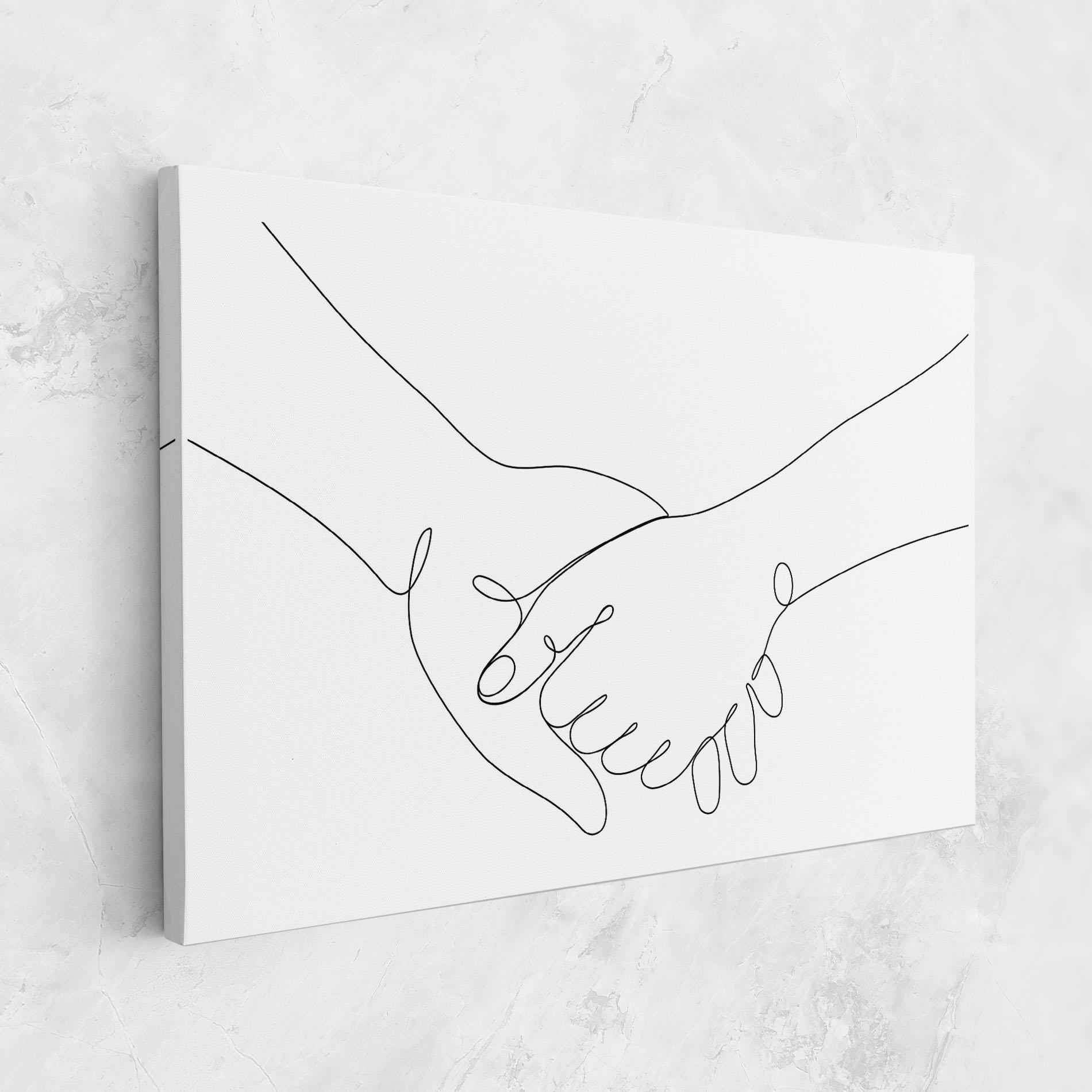 Vászonkép Minimalistic Hands mockup 1