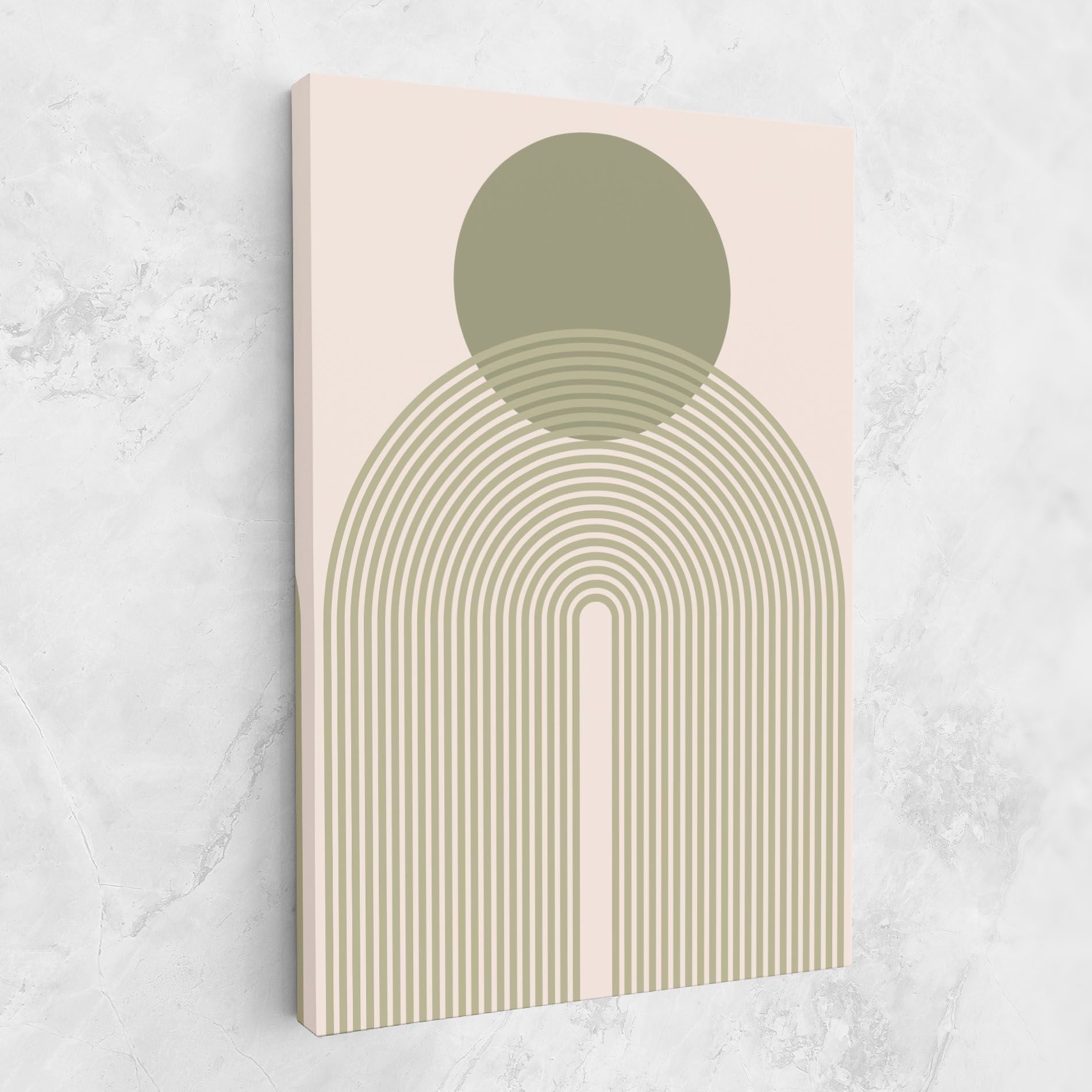 Green Circle Lines mockup 1