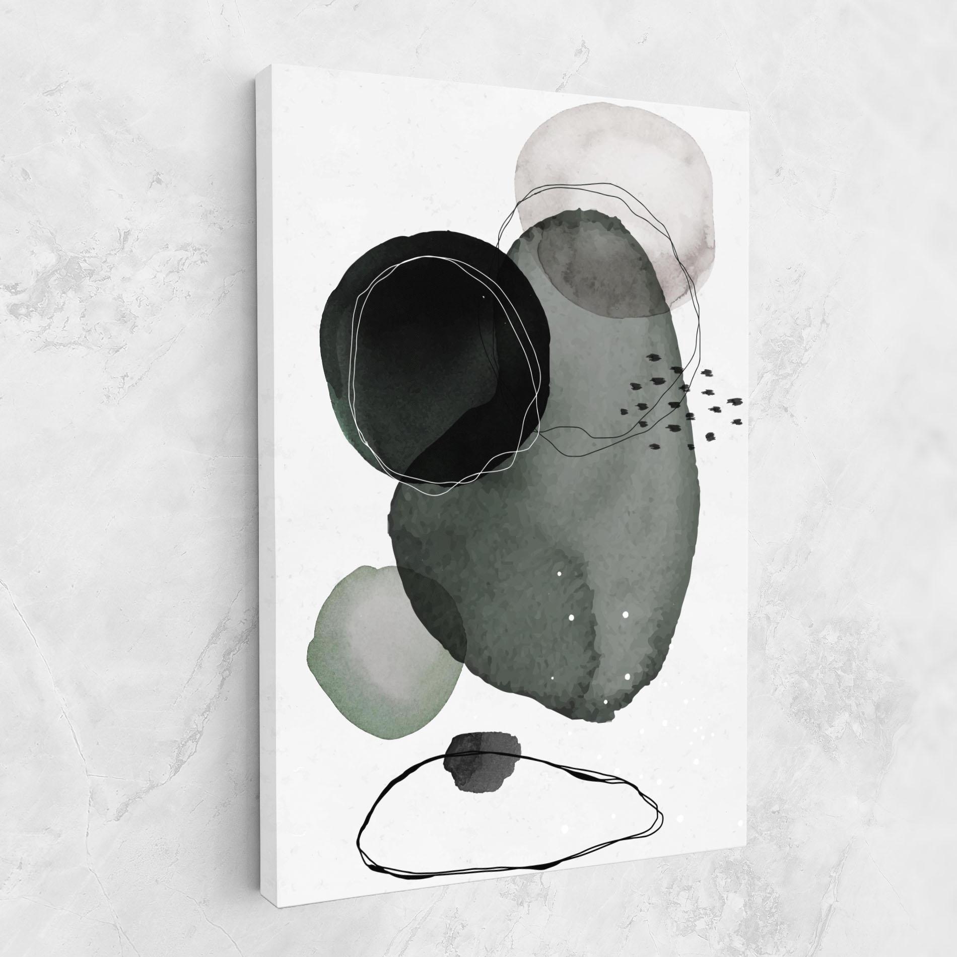 Vászonkép Green Watercolor mockup 1