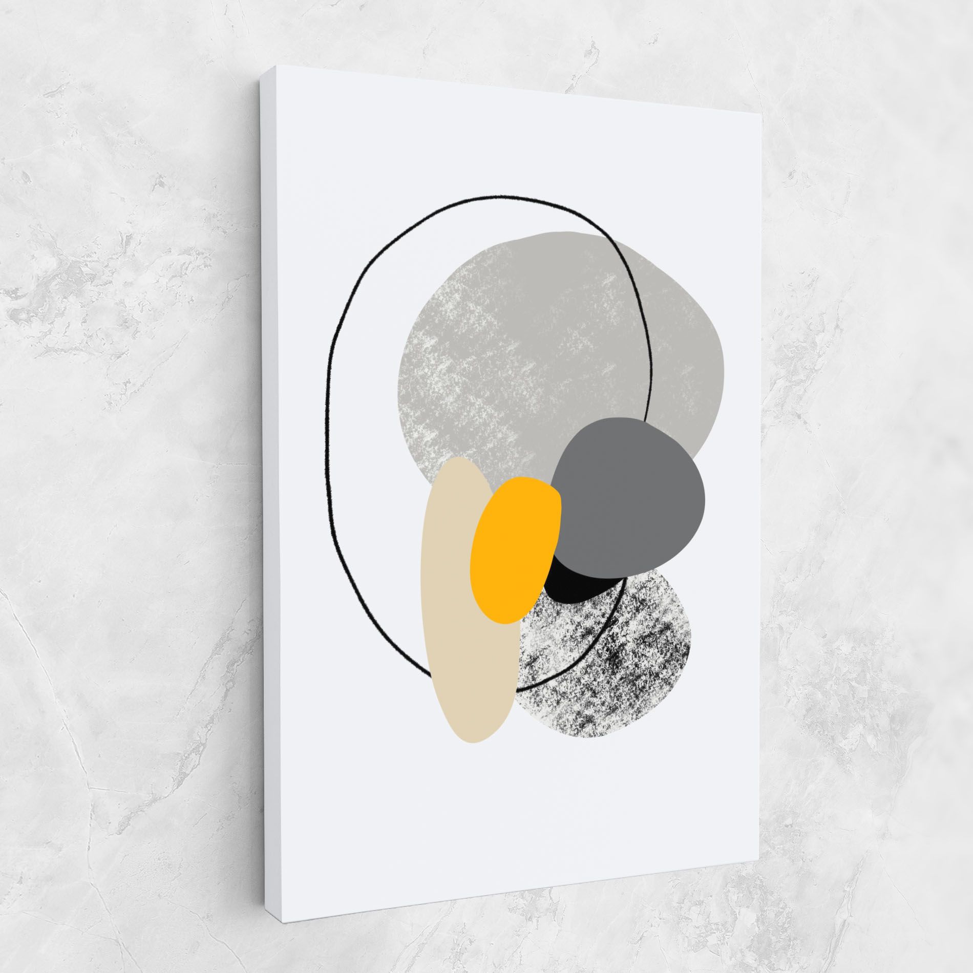 Grey Orange Shape mockup 1
