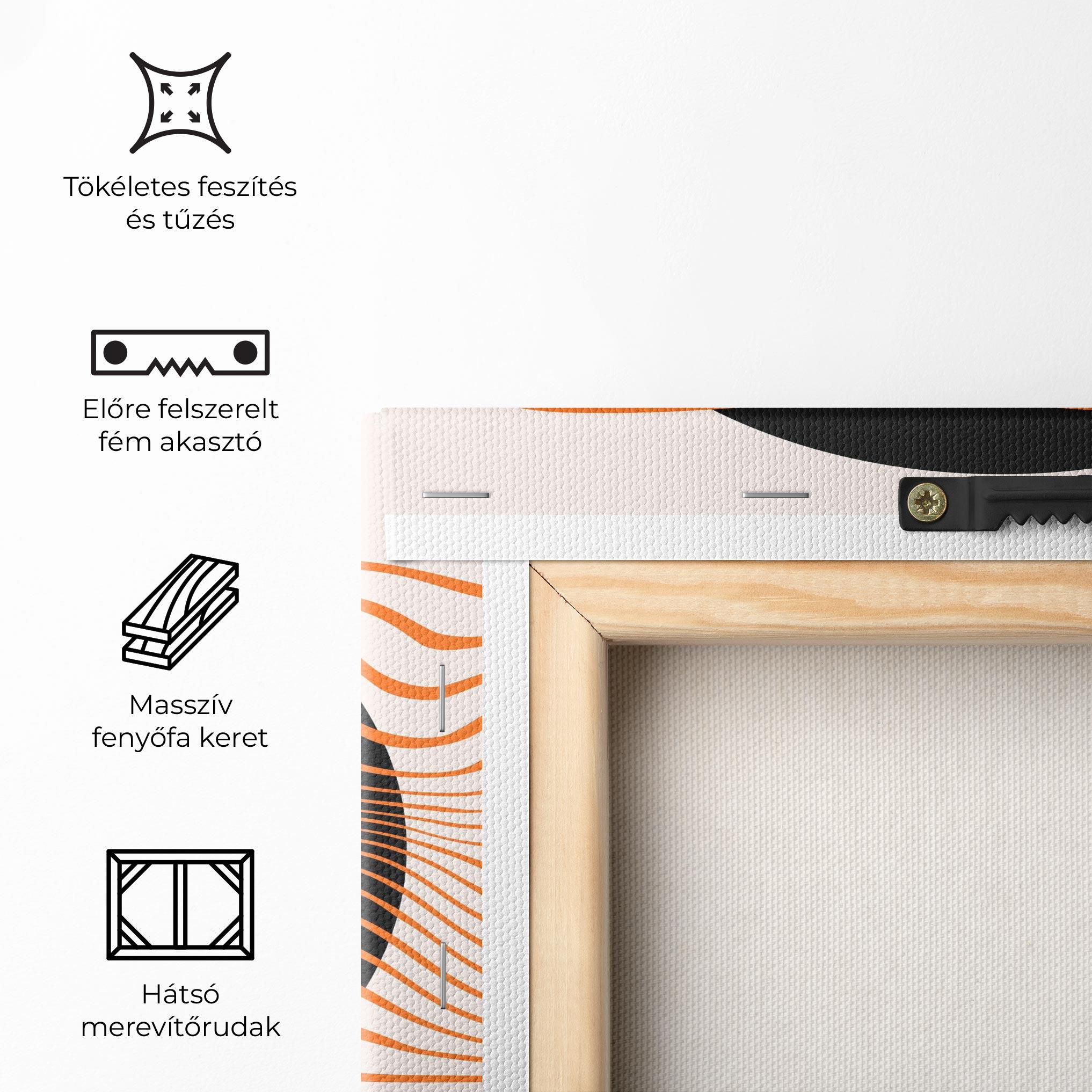 Vászonkép Black Circle mockup 5