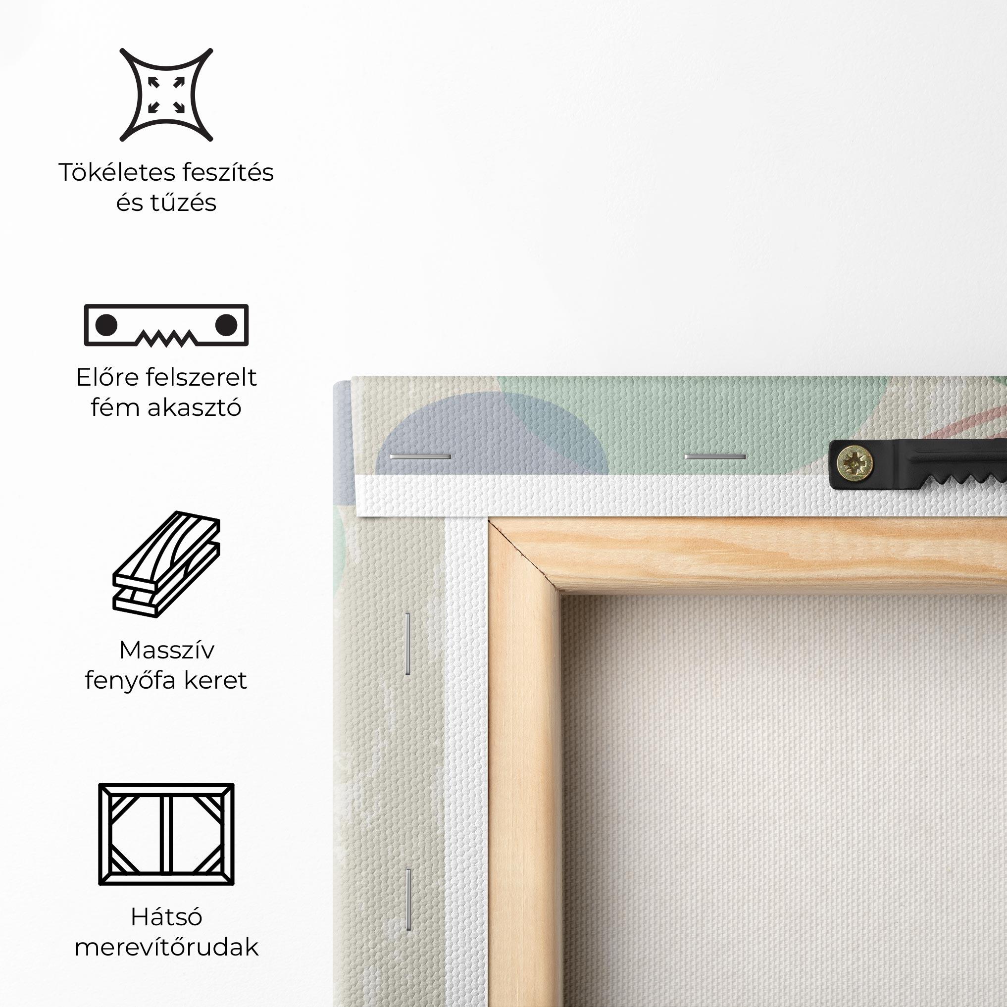 Vászonkép Green Pink Shapes mockup 5