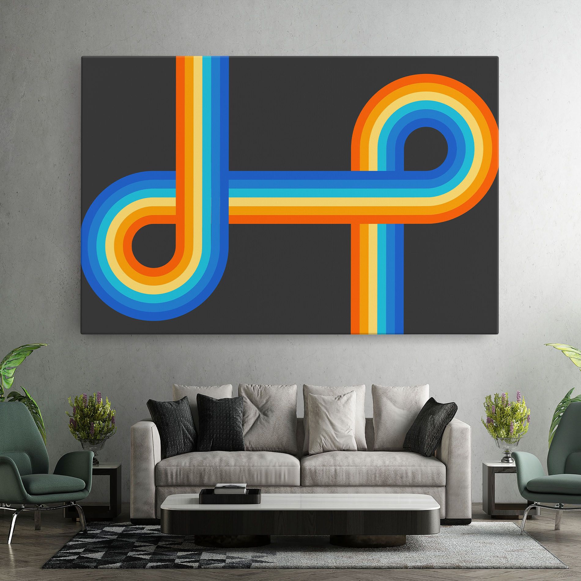 Vintage Ranbow mockup 7