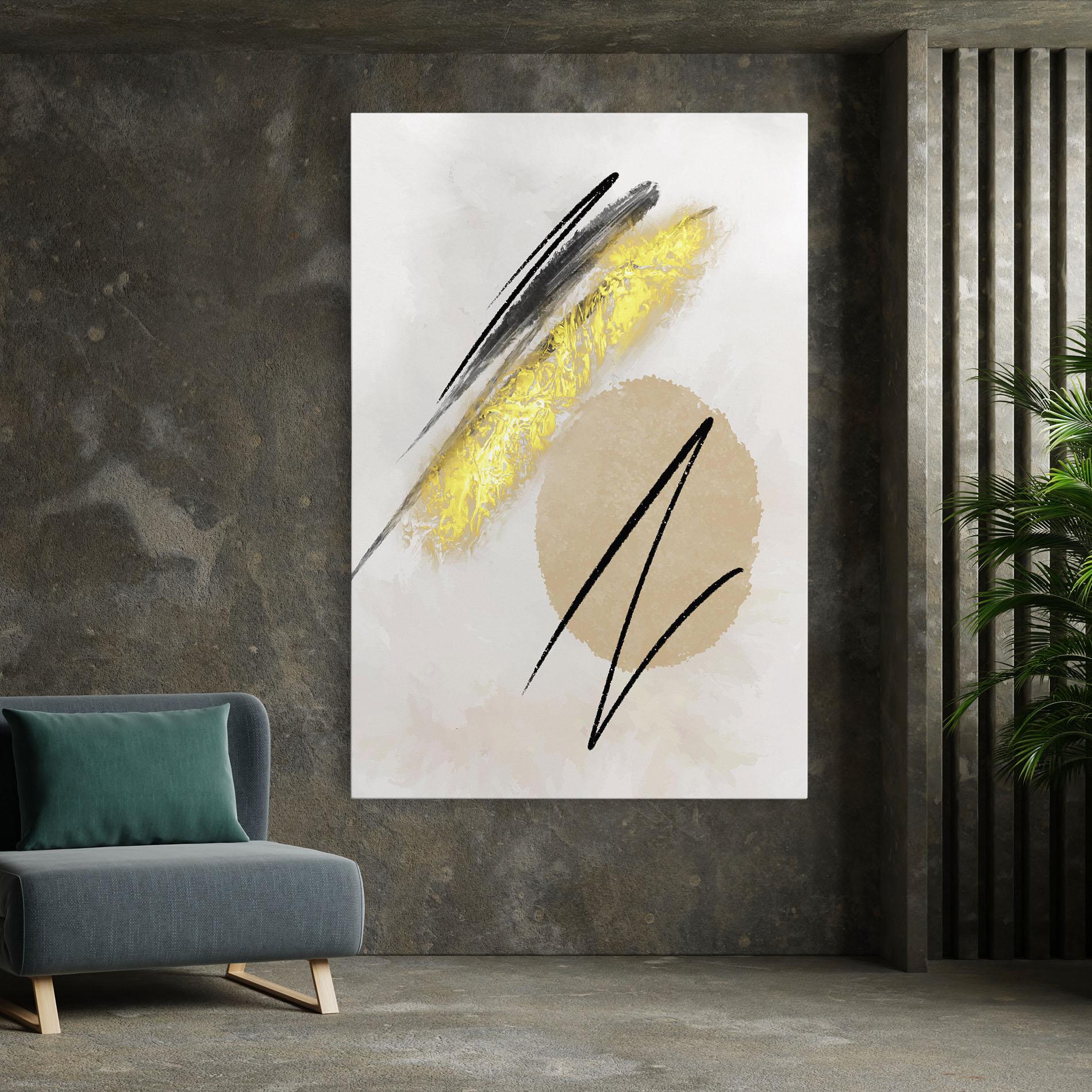 Vászonkép Gold Brush mockup 7