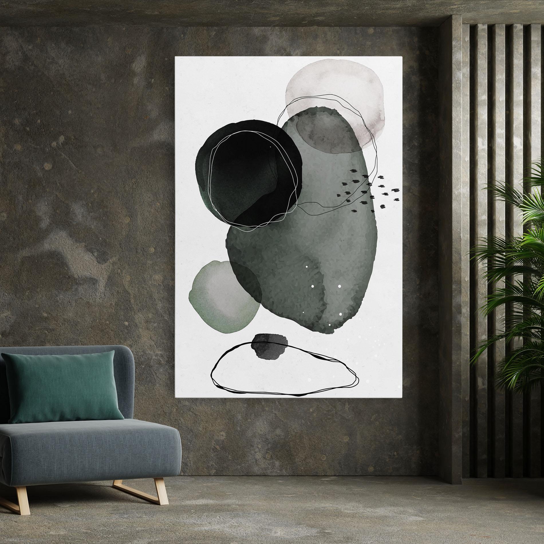 Vászonkép Green Watercolor mockup 7