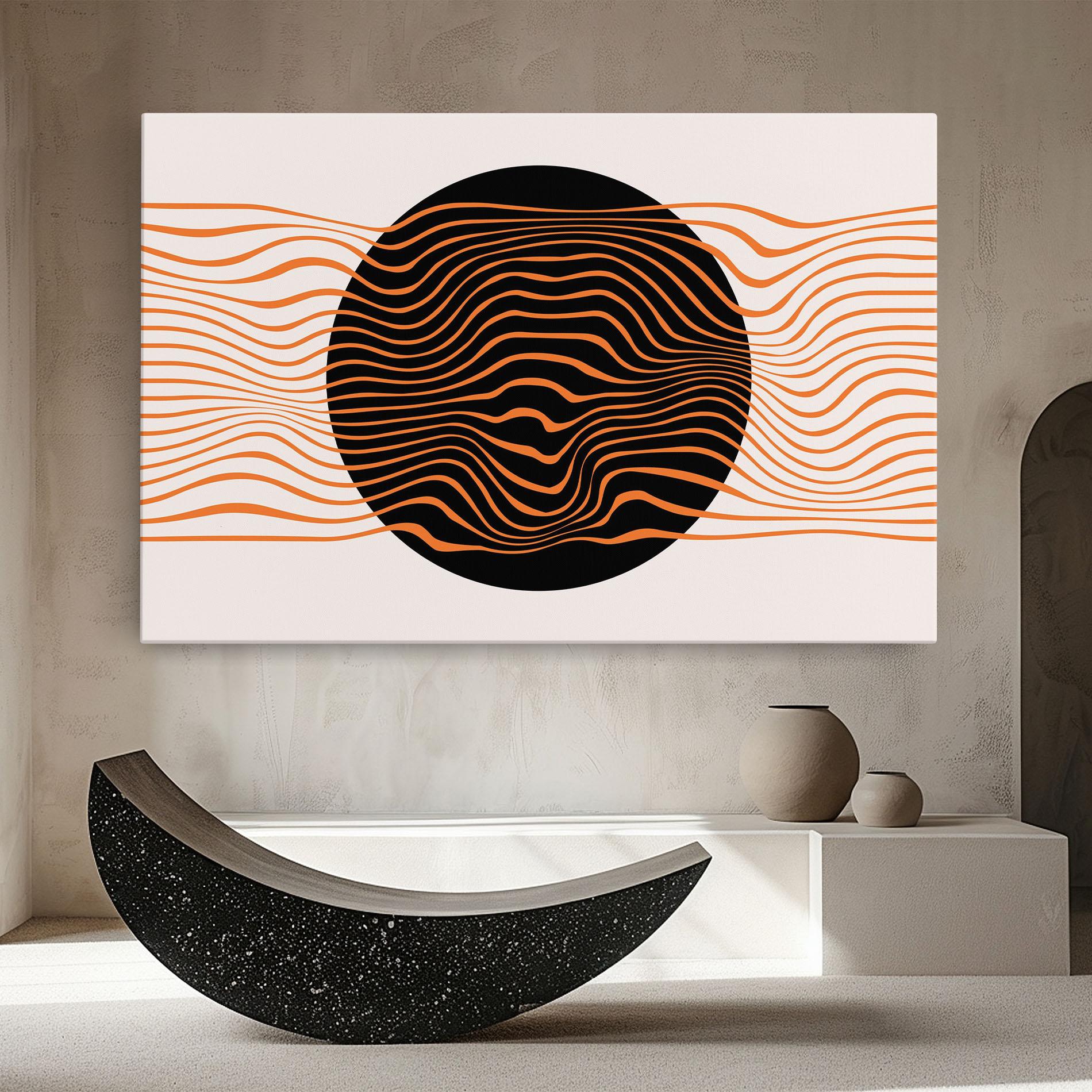 Vászonkép Black Circle mockup 8