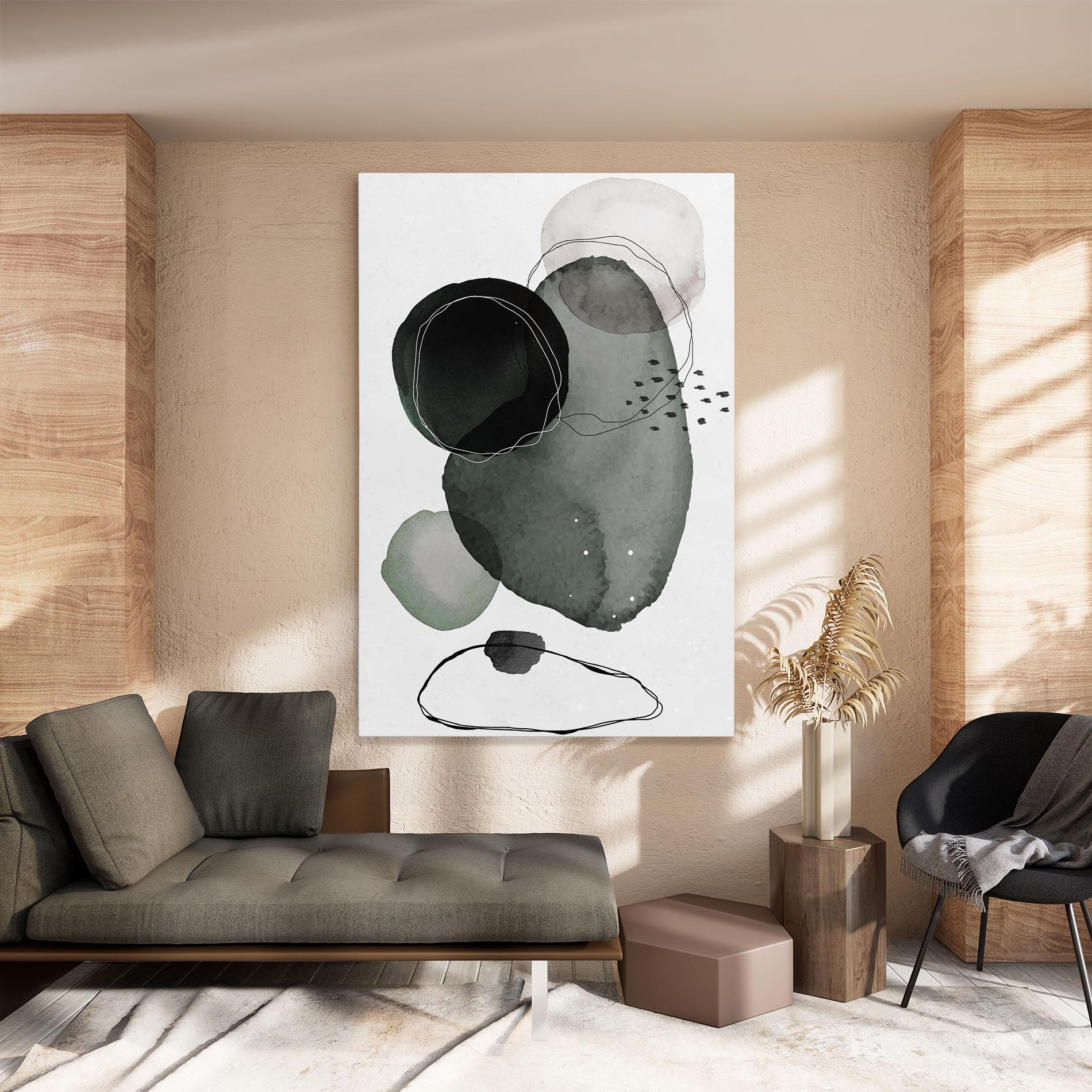 Vászonkép Green Watercolor mockup 8