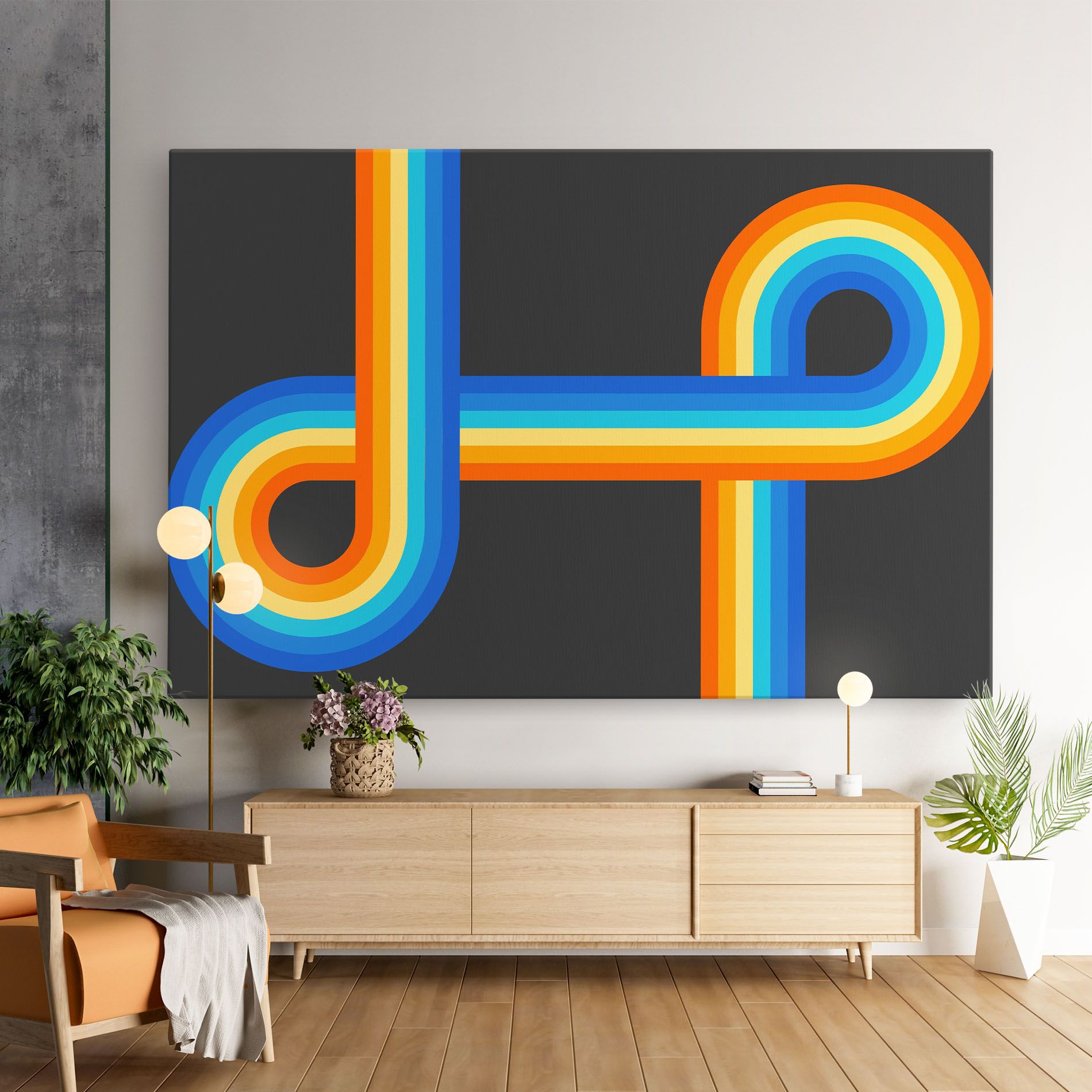 Vintage Ranbow mockup 9