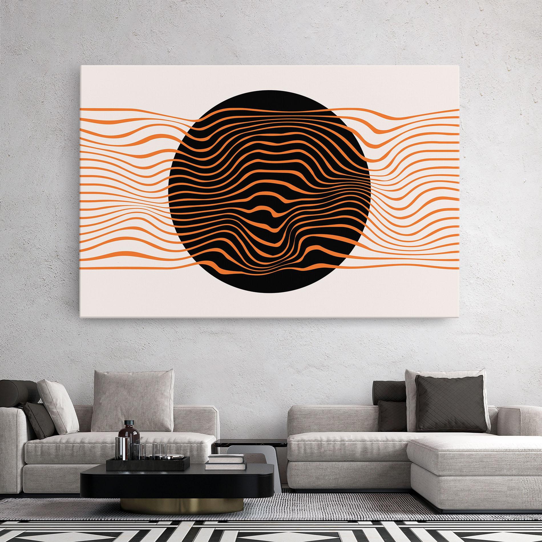 Vászonkép Black Circle mockup 2