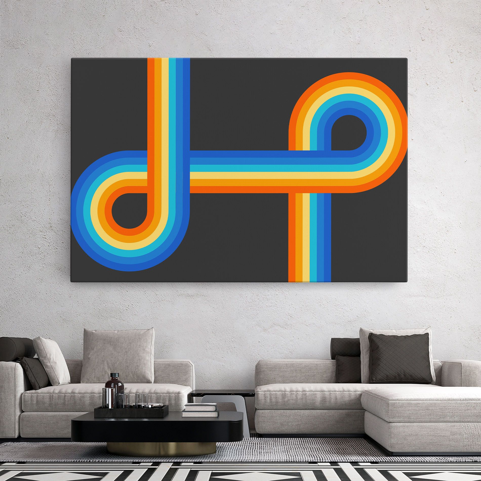 Vintage Ranbow mockup 2