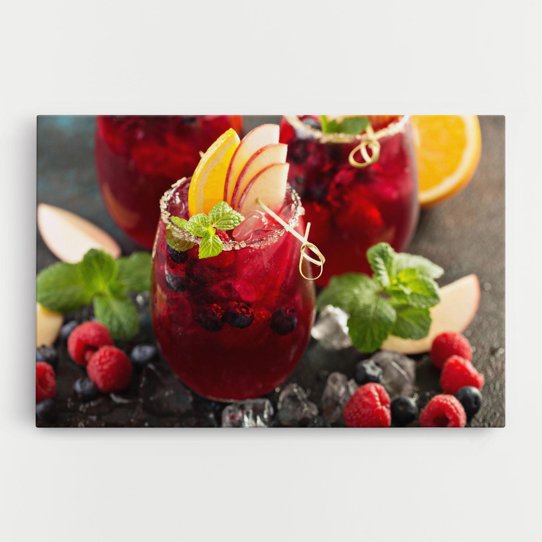 Vászonkép Berry Drink mockup 0