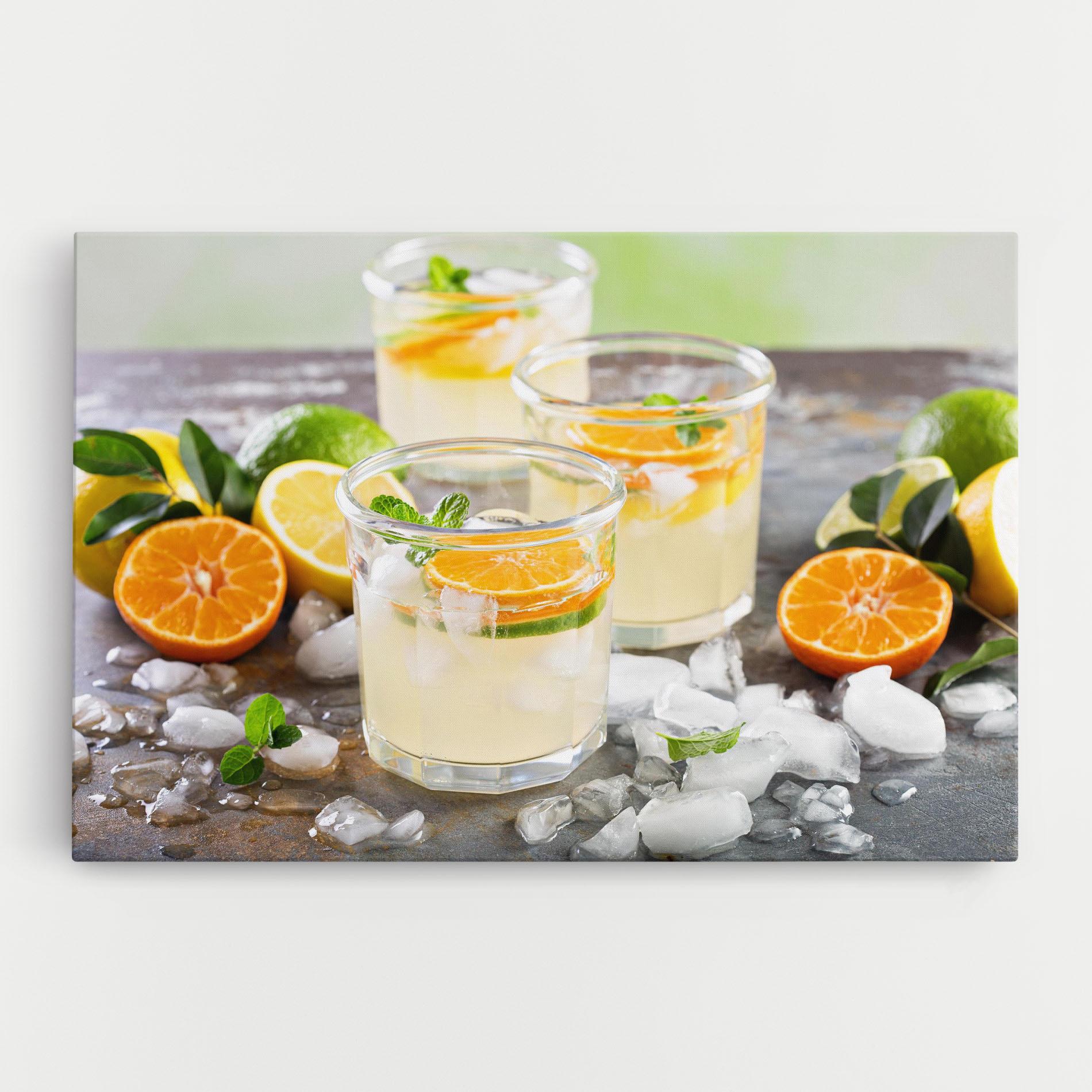 Vászonkép Citrus Fruit Lemonade mockup 0