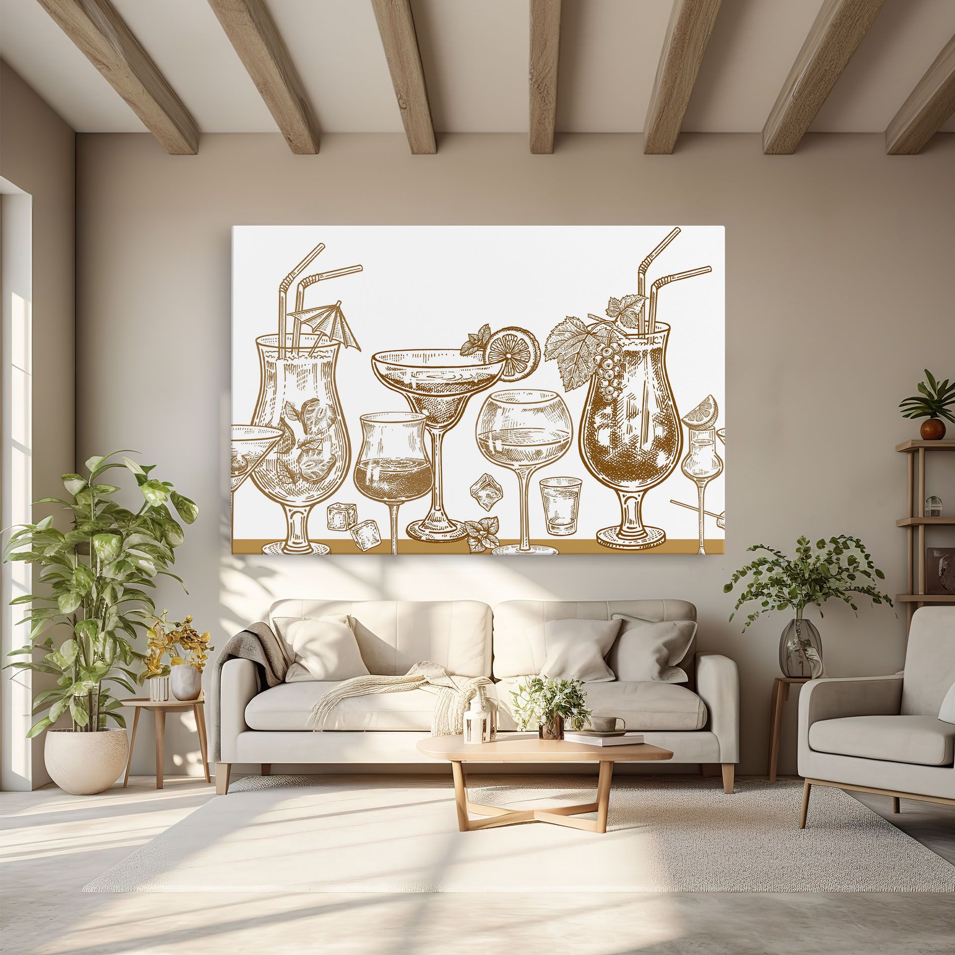 Brown Line Drinks mockup 6