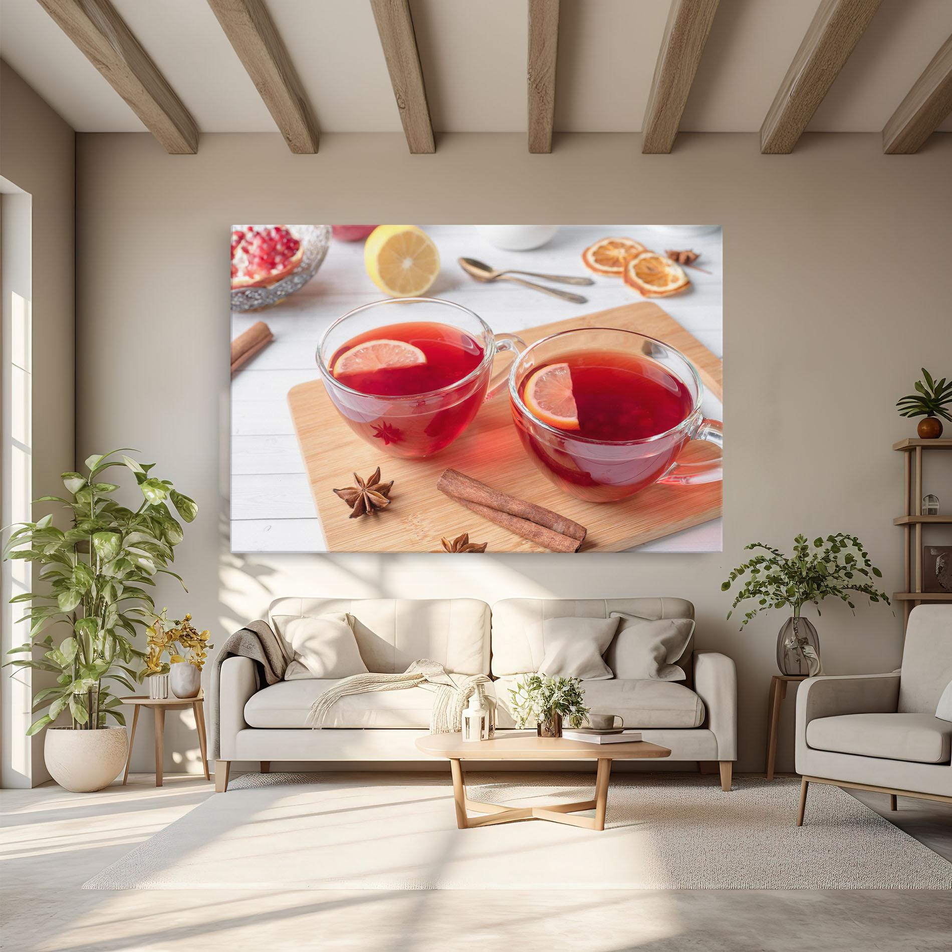 Vászonkép Pomegranate Lemon mockup 6