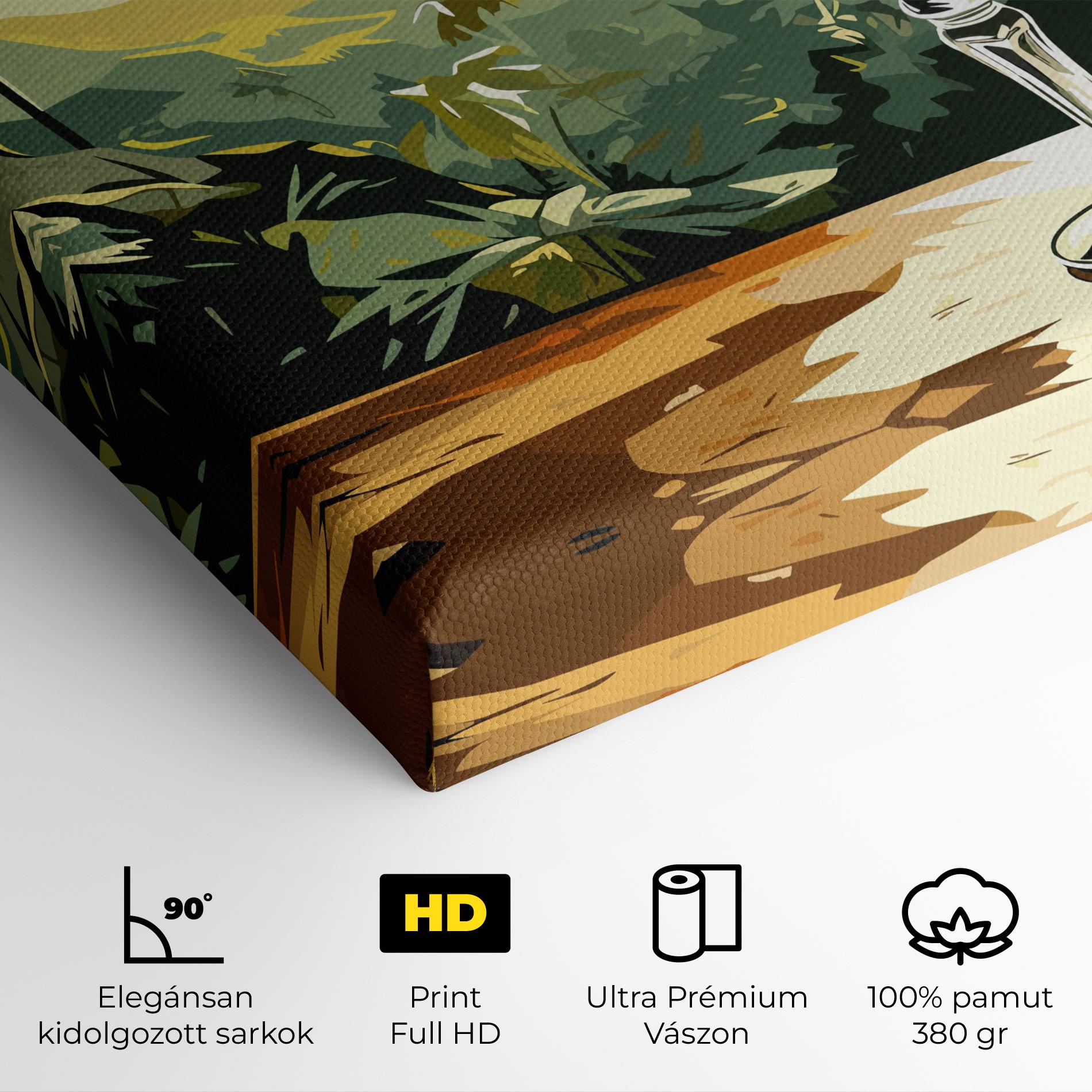 Vászonkép Orange Drink mockup 4