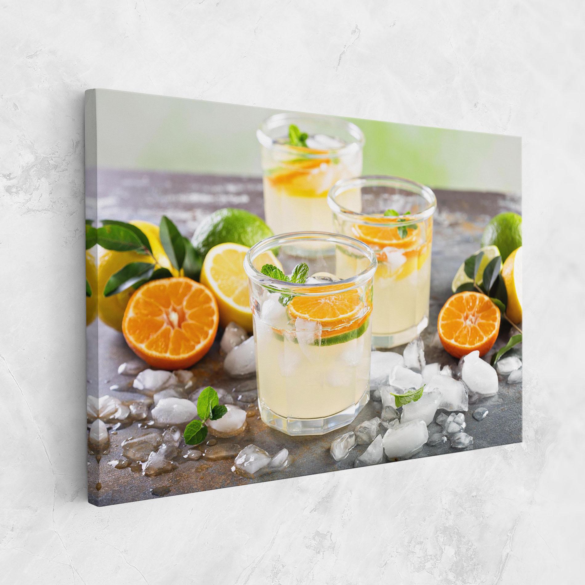 Vászonkép Citrus Fruit Lemonade mockup 1