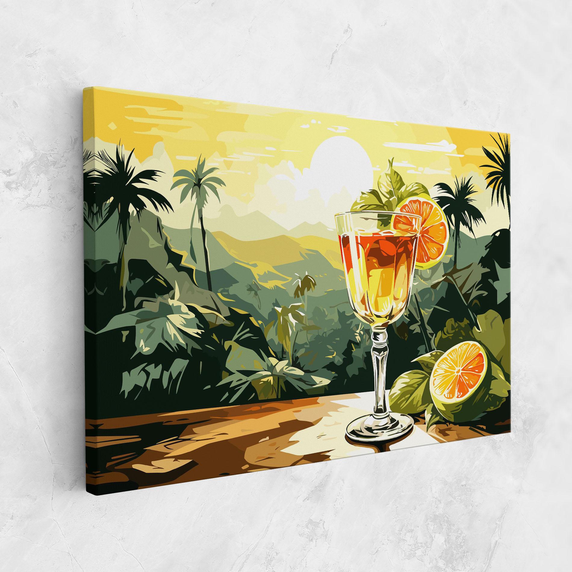 Vászonkép Orange Drink mockup 1