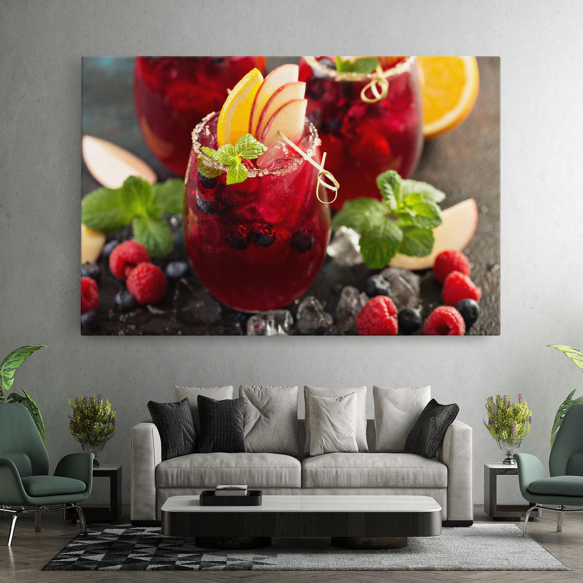 Vászonkép Berry Drink mockup 7