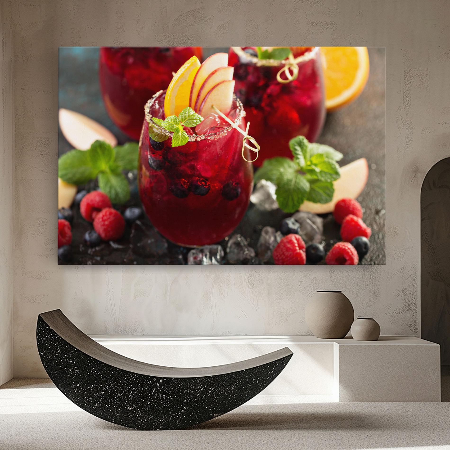 Vászonkép Berry Drink mockup 8