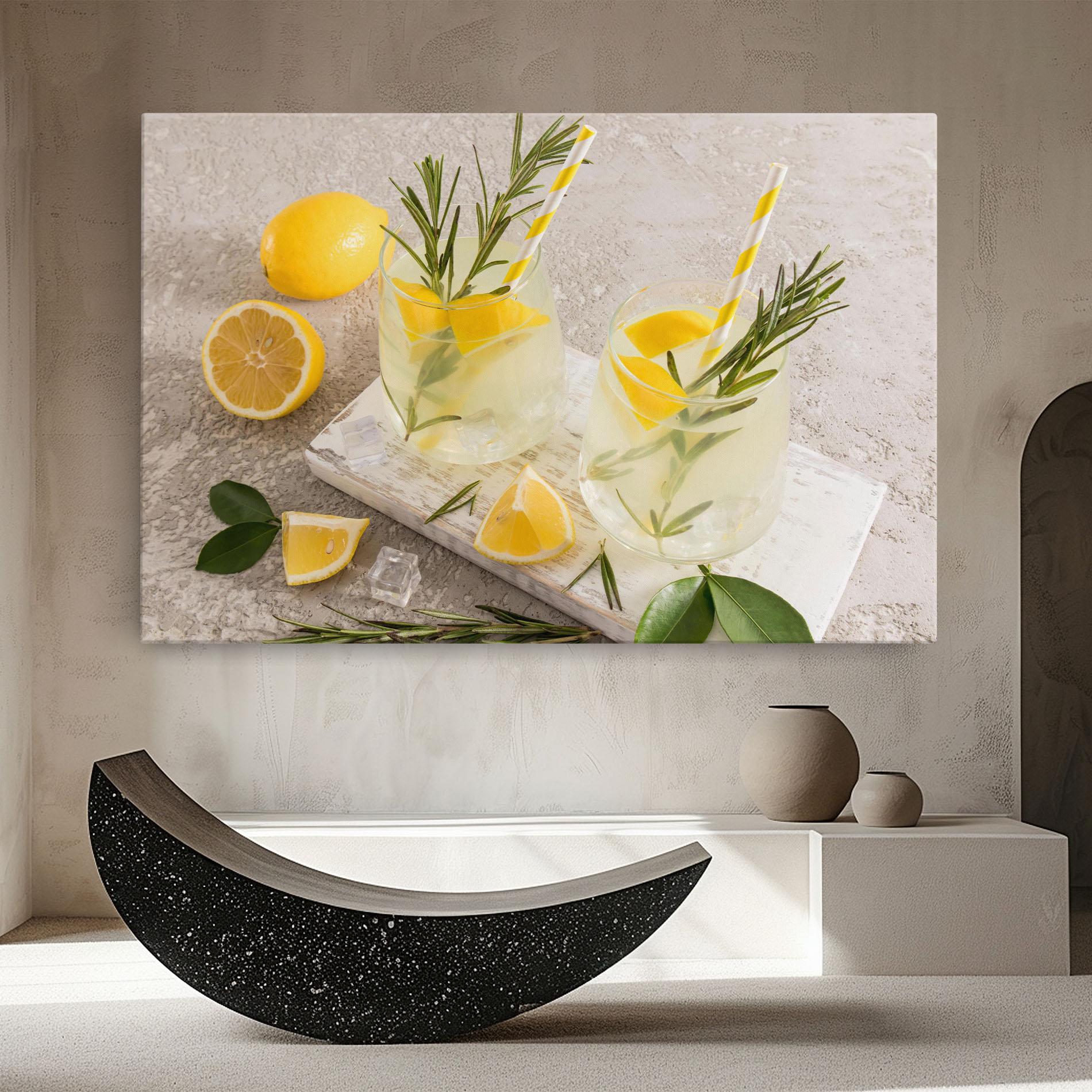 Vászonkép Homemade Rosemary Drink mockup 8