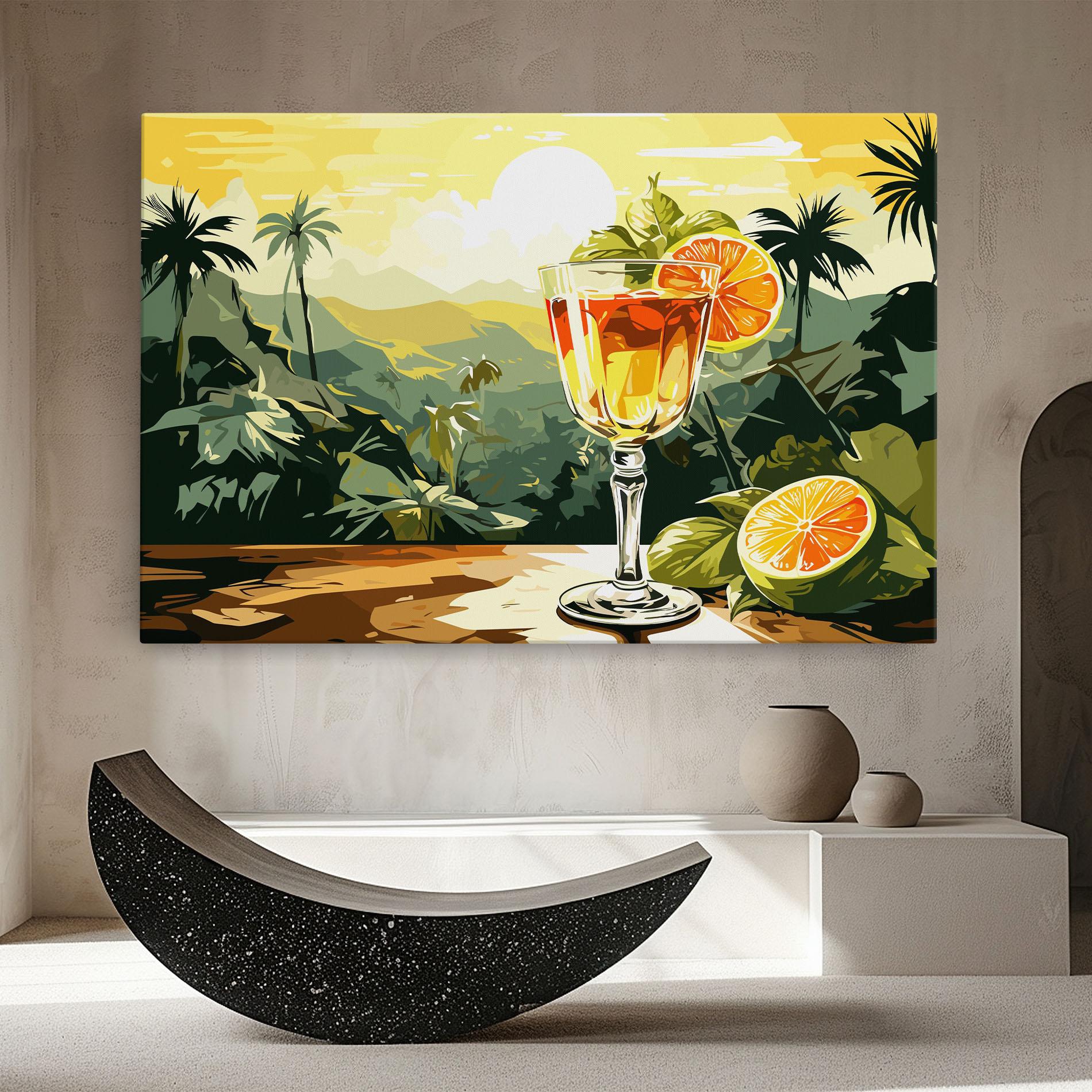 Vászonkép Orange Drink mockup 8