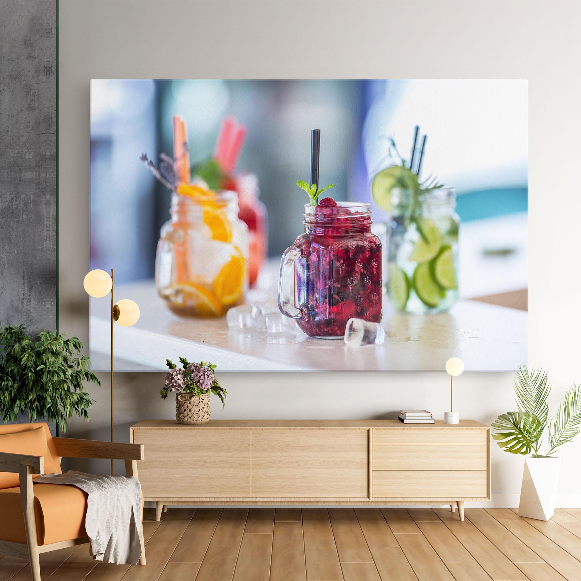 Vászonkép Orange Lime Lemonades mockup 9