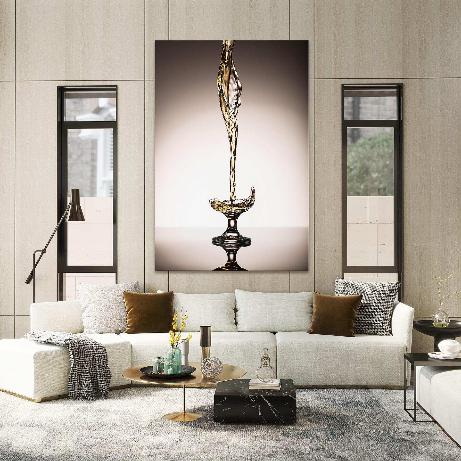 Vászonkép White Wine Splash mockup 2