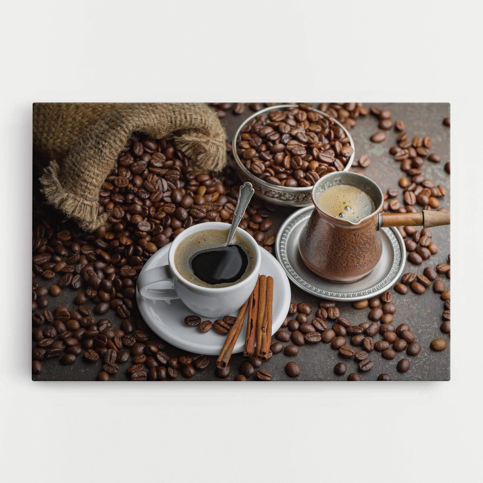Vászonkép Black Coffee Bean mockup 0