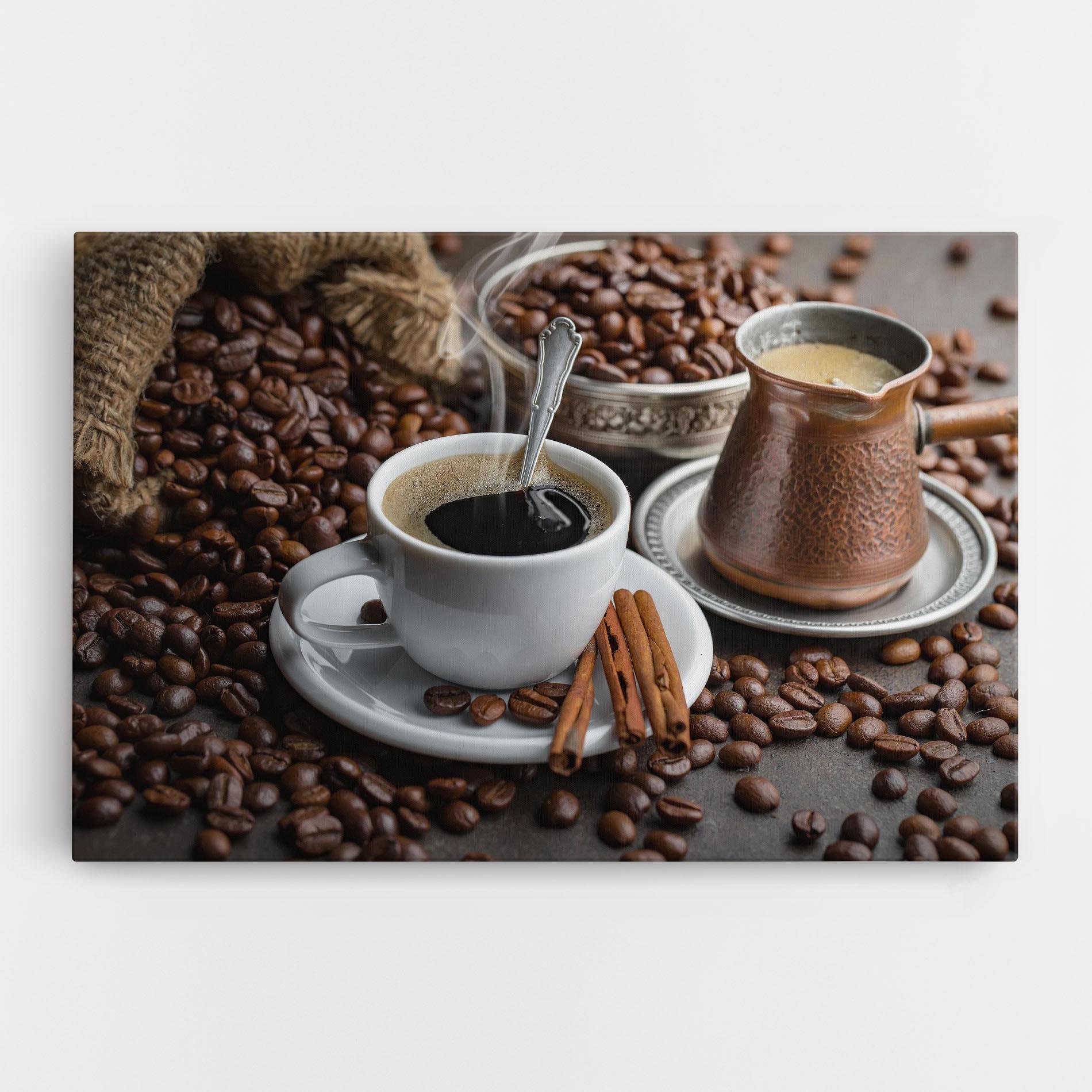 Vászonkép Black Coffee Beans mockup 0