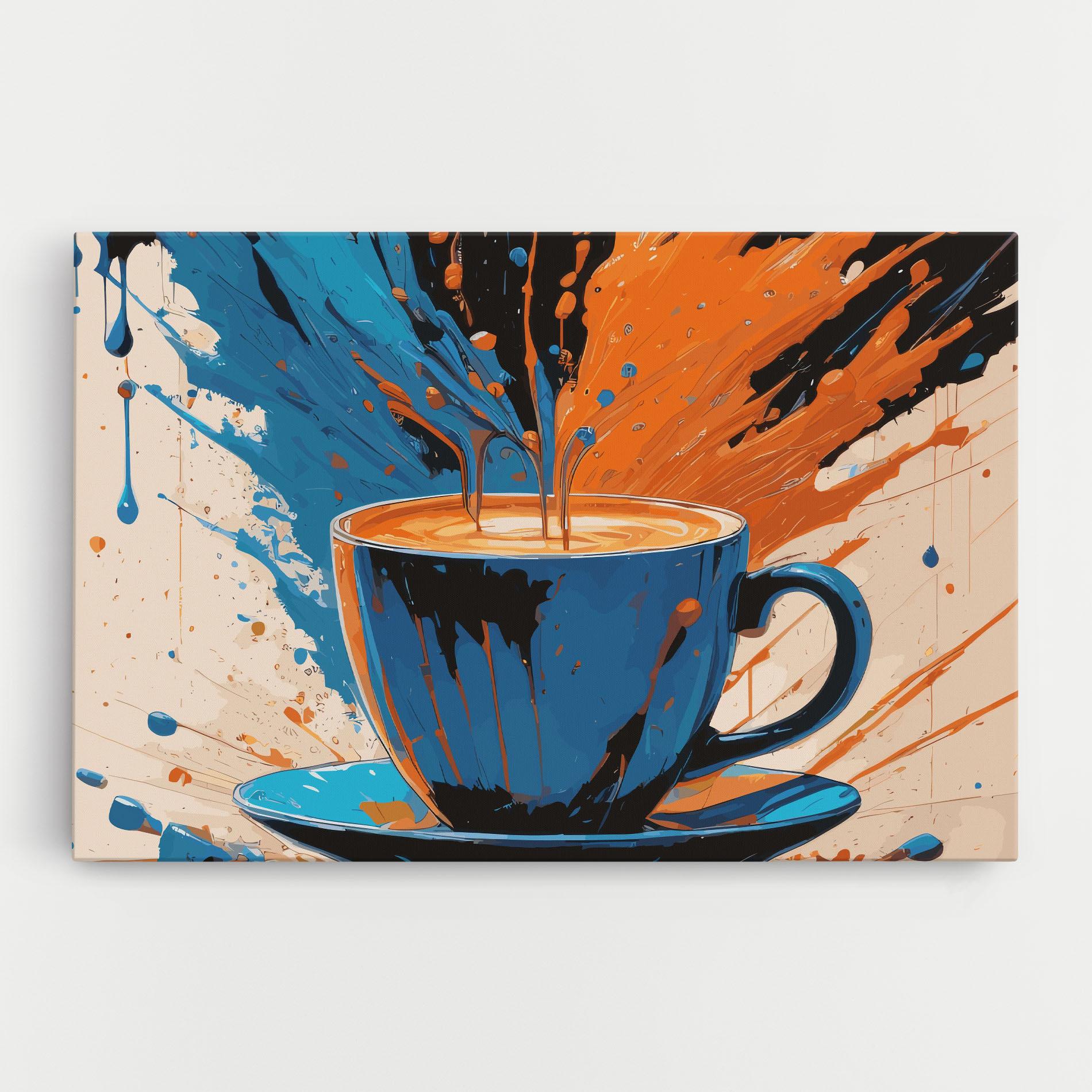 Vászonkép Coffee Blue Orange mockup 0