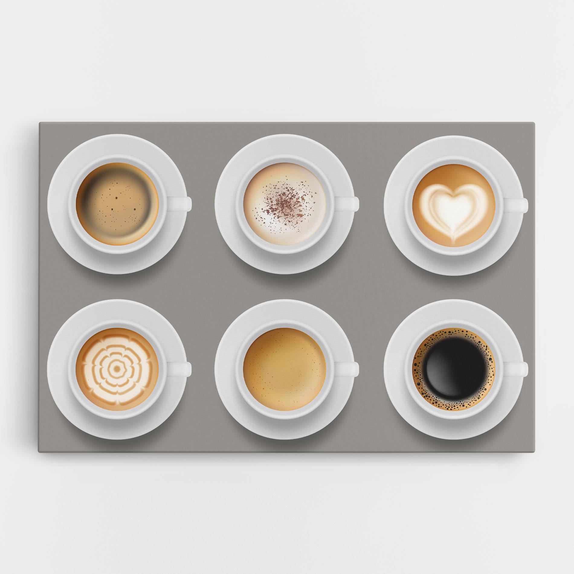 Vászonkép Coffee Cups Mix mockup 0