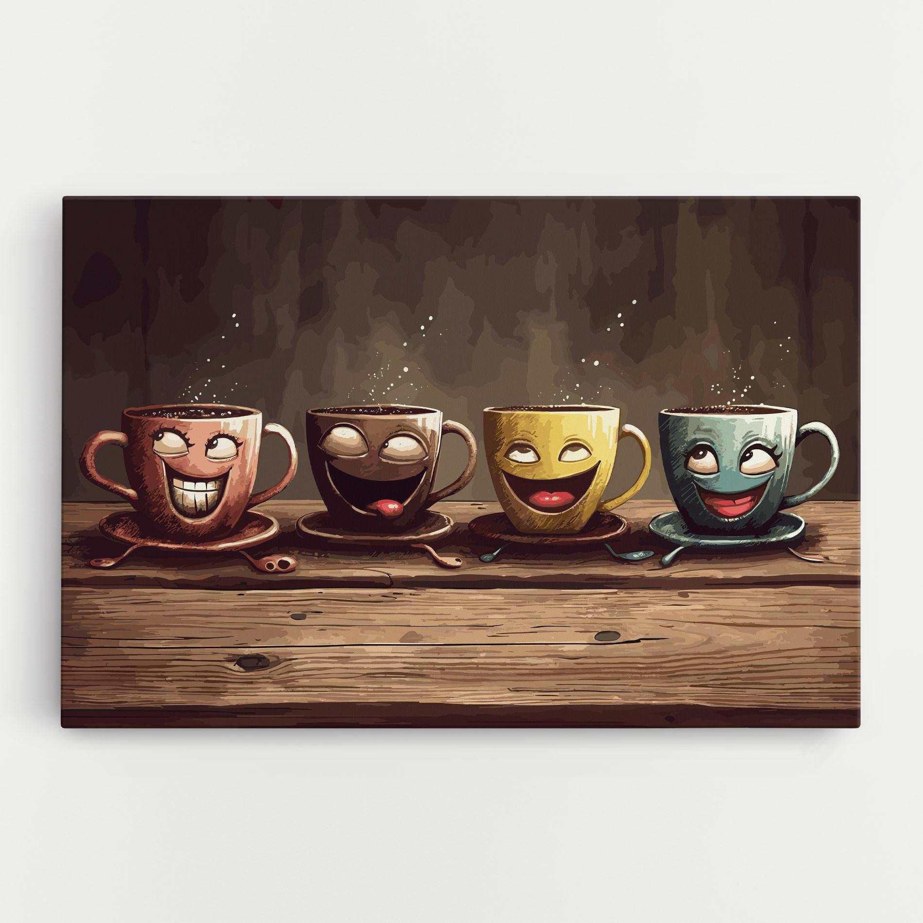 Vászonkép Coffee Faces mockup 0