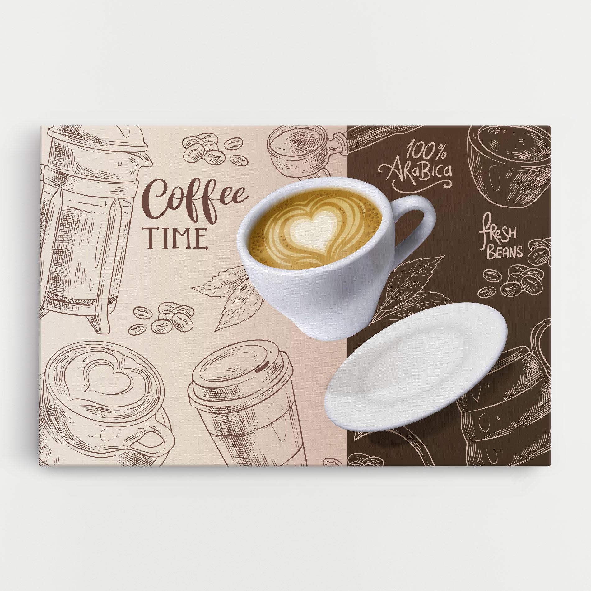 Vászonkép Coffee Time mockup 0