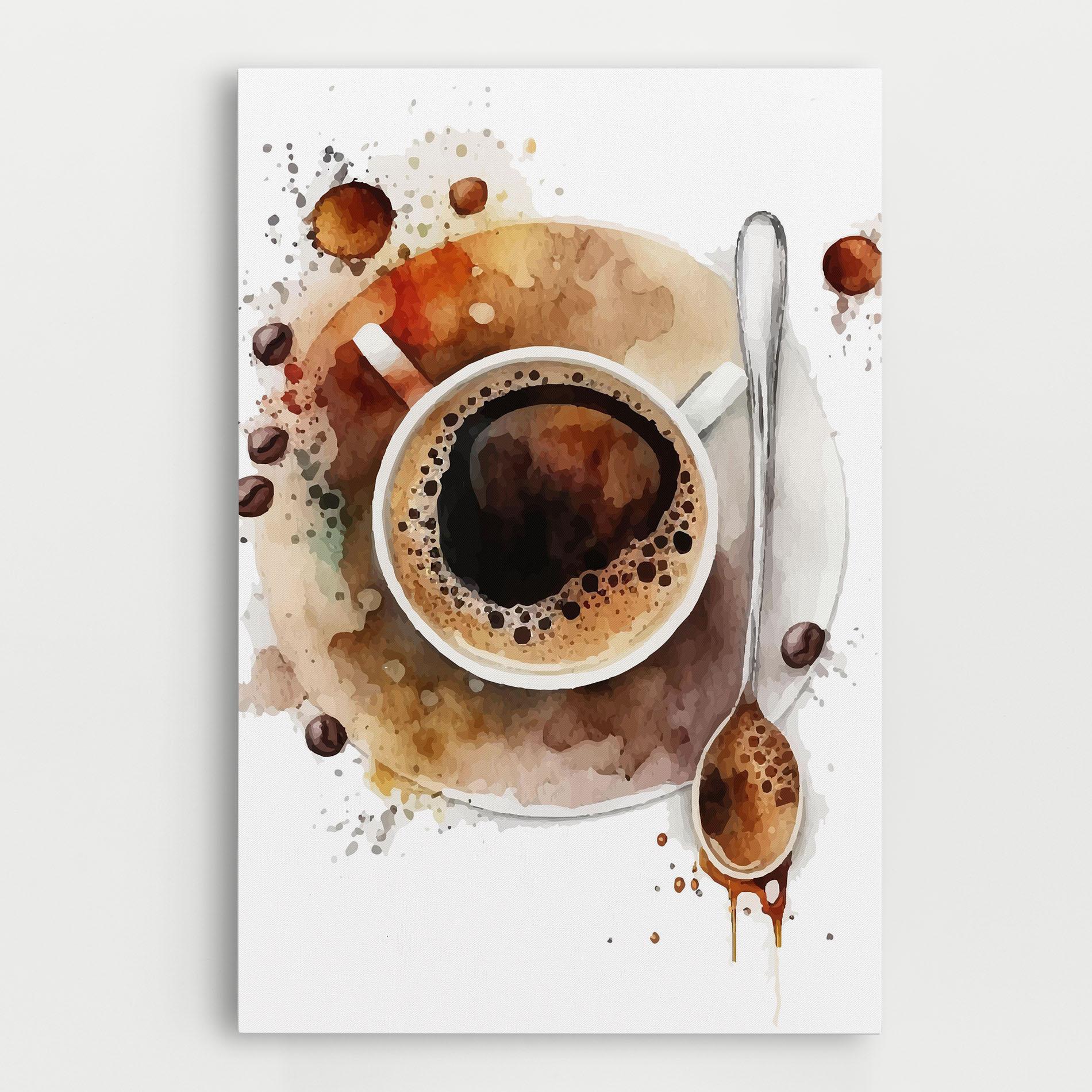 Vászonkép Coffee Liquid mockup 0