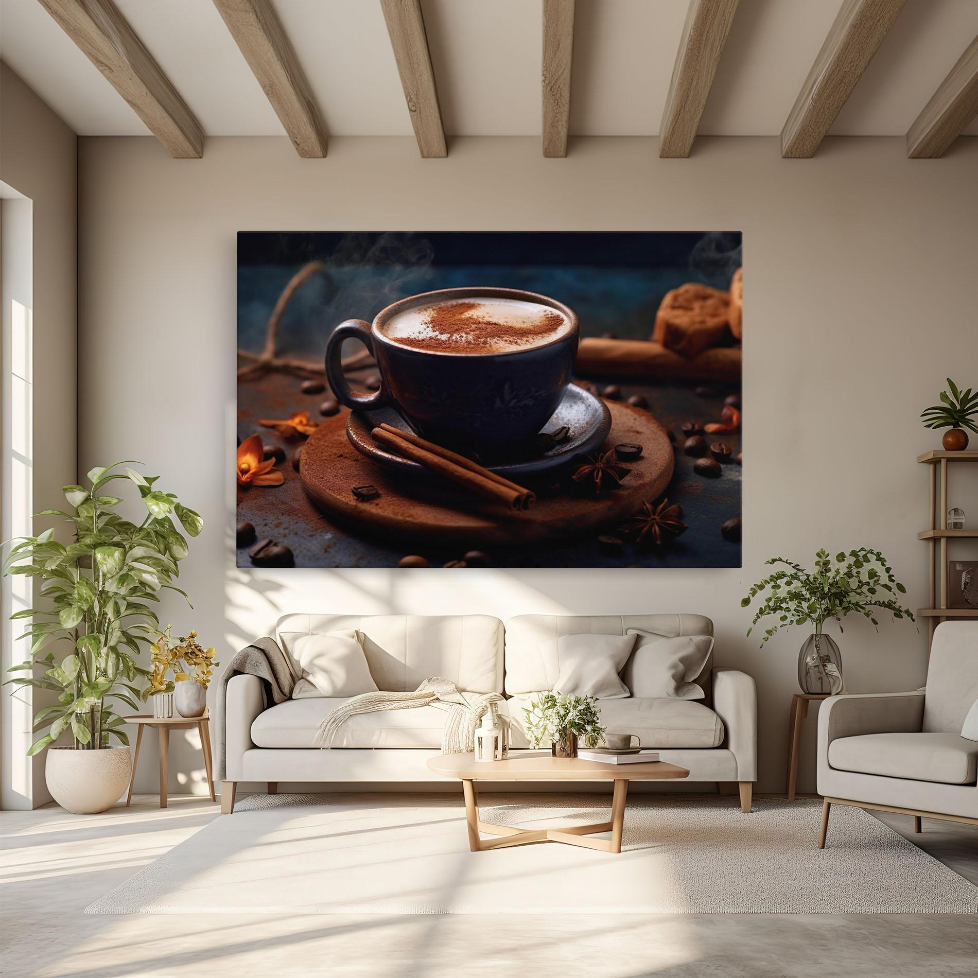 Vászonkép Cinnamon Coffee Cup mockup 6