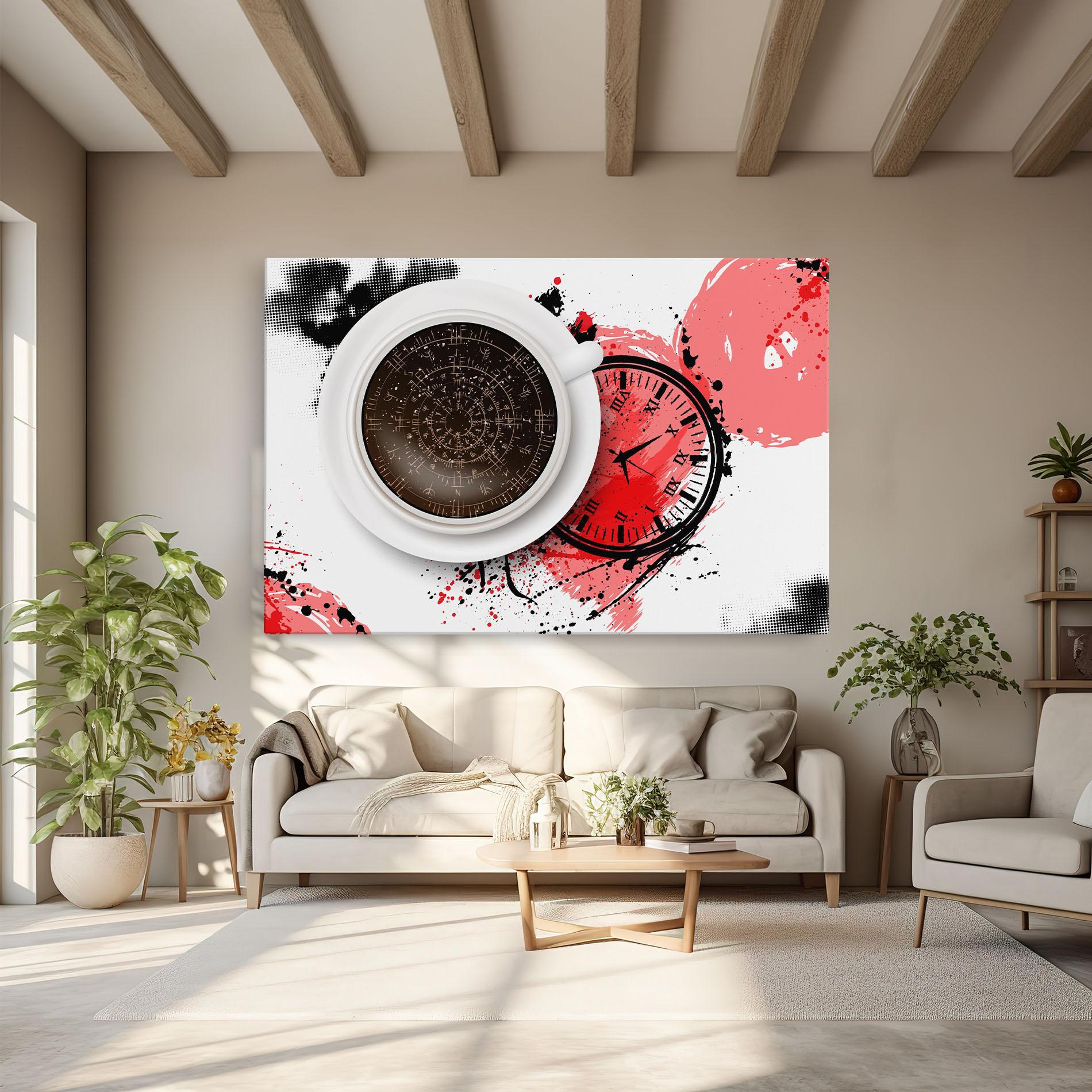 Vászonkép Coffee Reading mockup 6