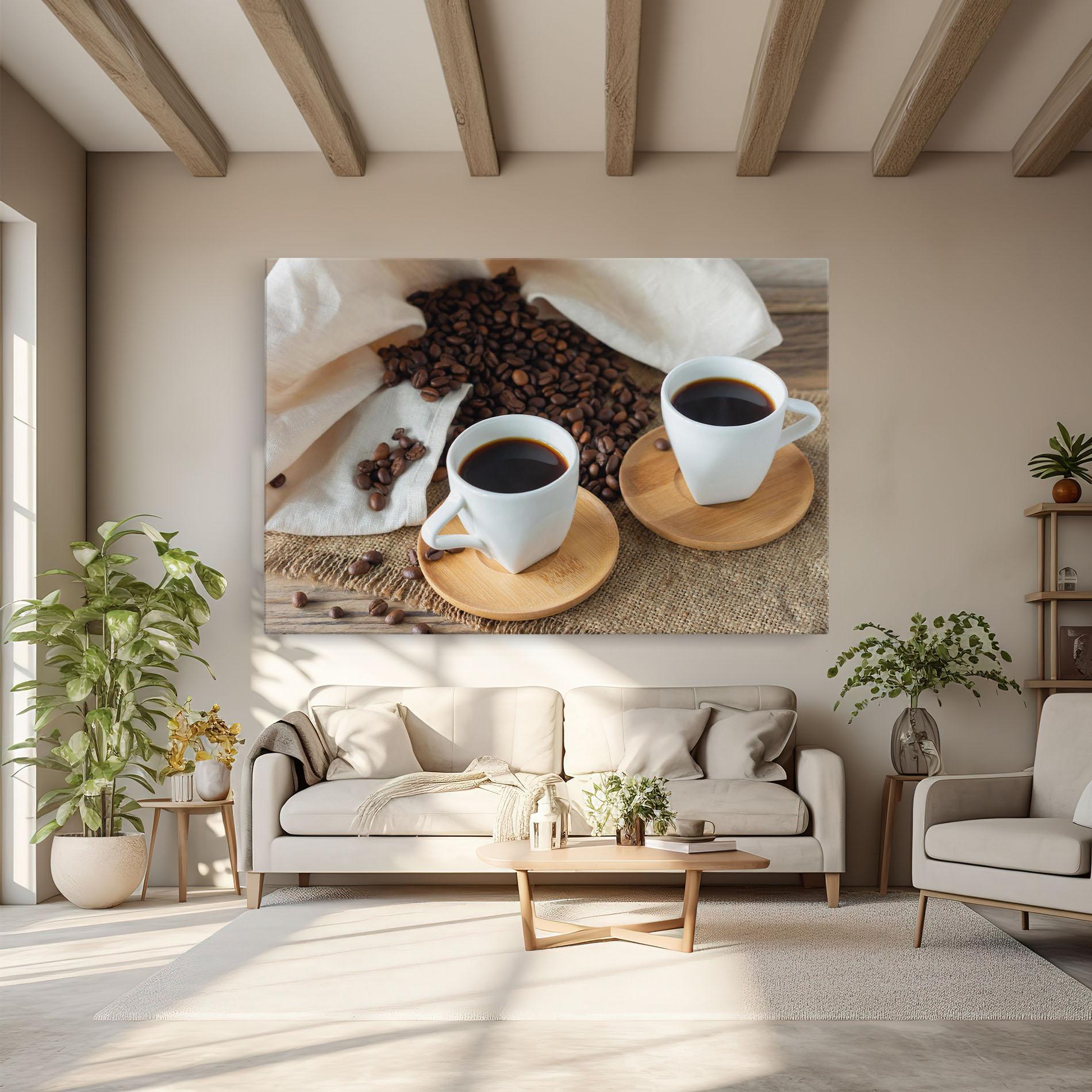 Vászonkép Fresh Espresso mockup 6