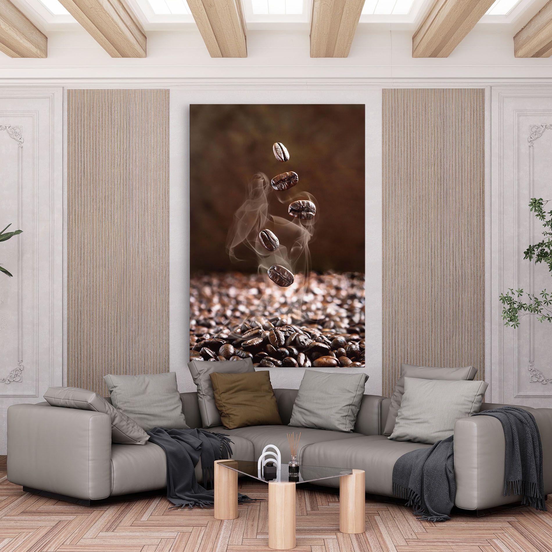 Close Up Falling Beans mockup 6