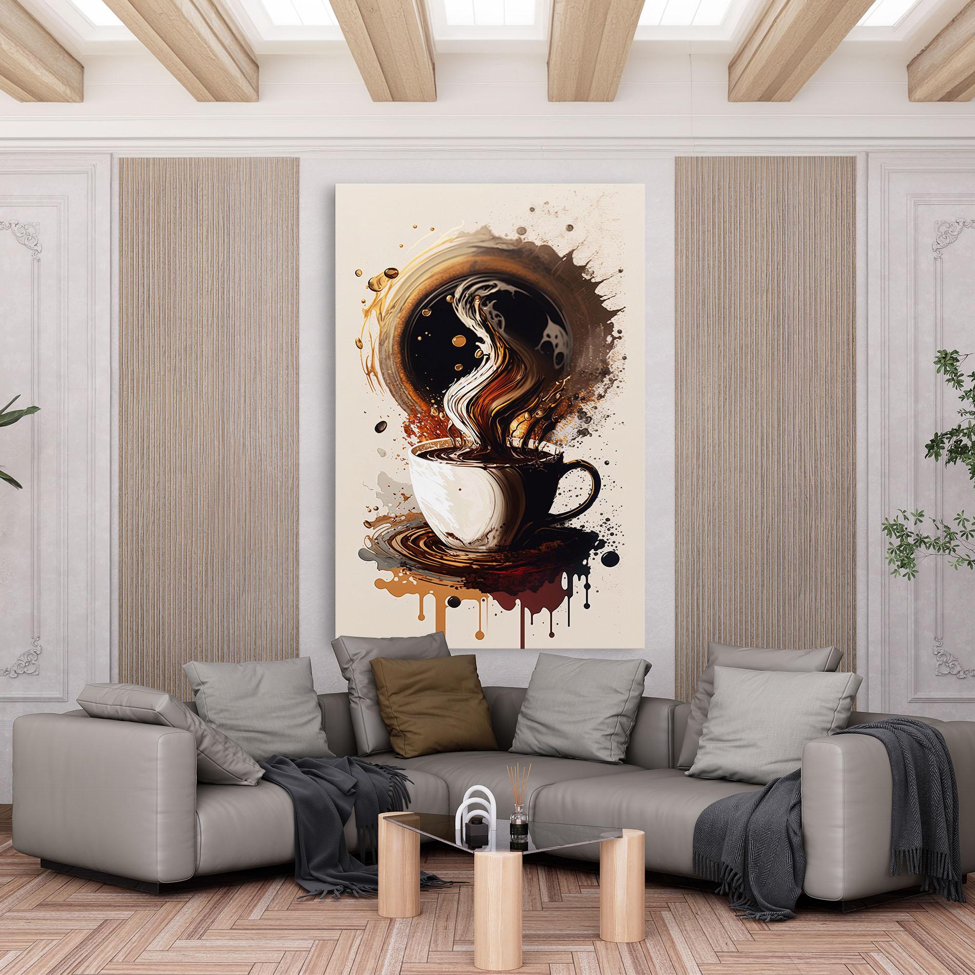 Vászonkép Coffee Art mockup 6