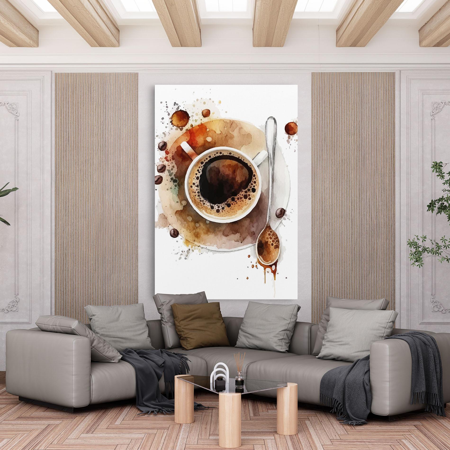 Vászonkép Coffee Liquid mockup 6