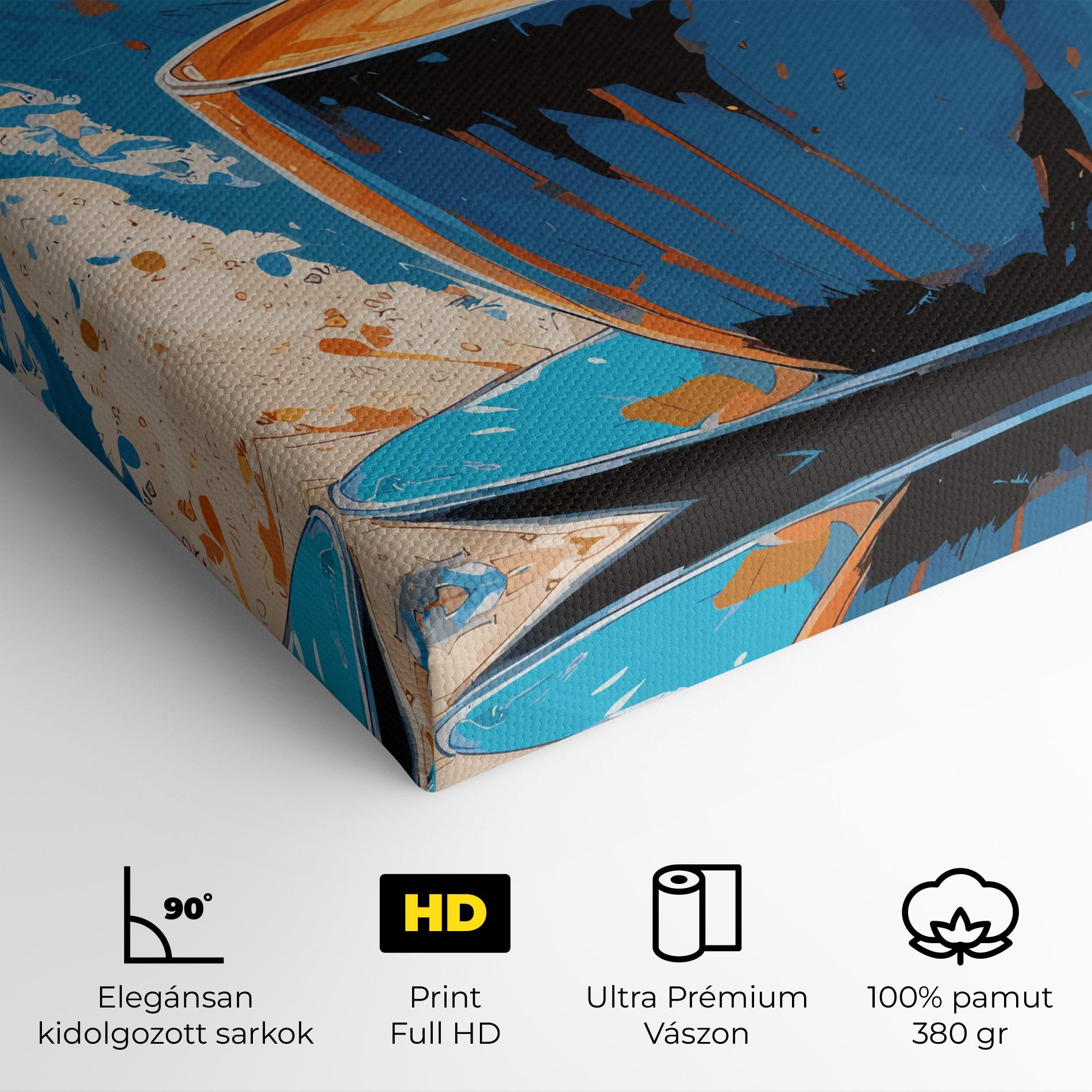 Vászonkép Coffee Blue Orange mockup 4